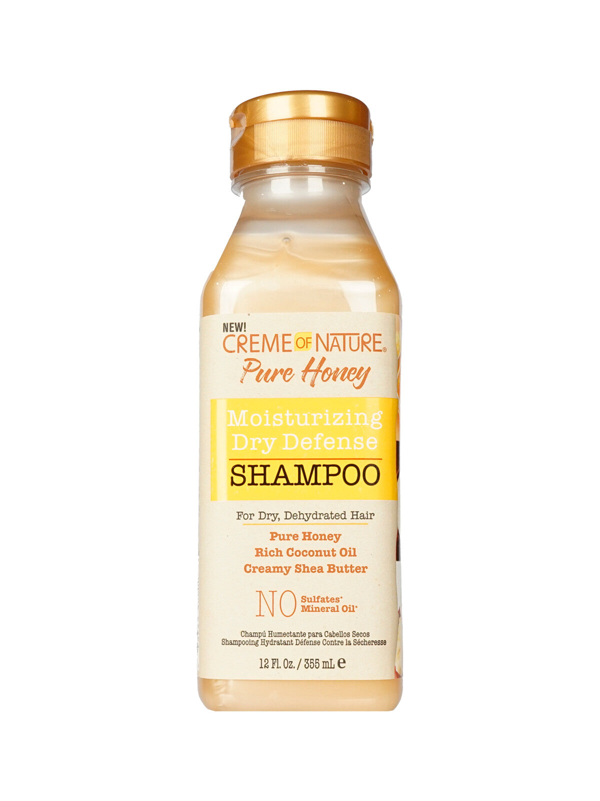 Creme of Nature Pure Honey Moisturizing Dry Defense Shampoo 12 OZ