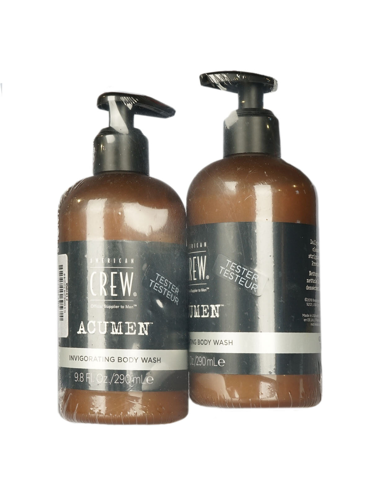 American Crew Acumen Invigorating Body Wash 9.8 OZ Set of 2