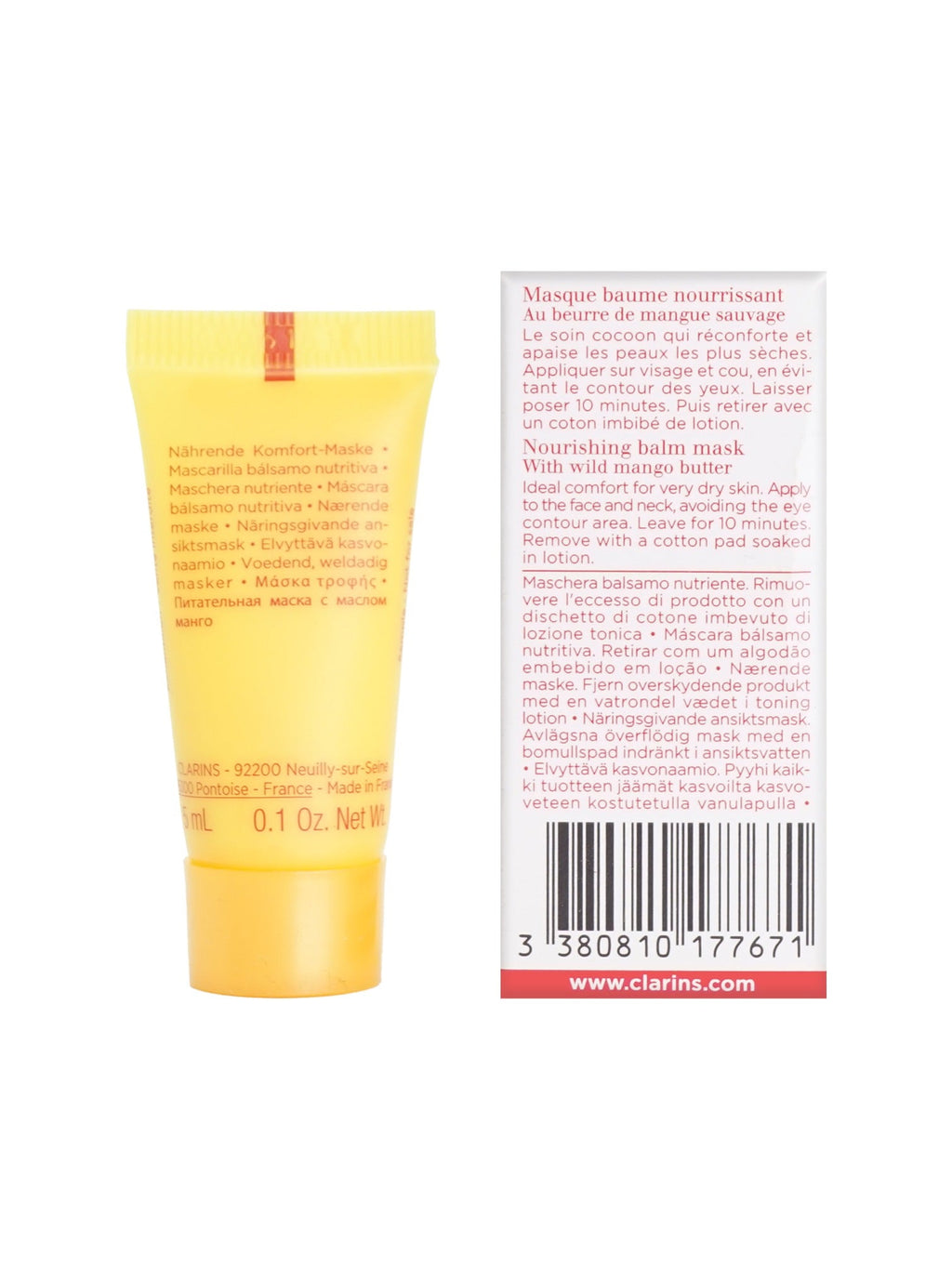 Clarins SOS Comfort Nourishing Balm Mask 0.1 OZ Set of 4