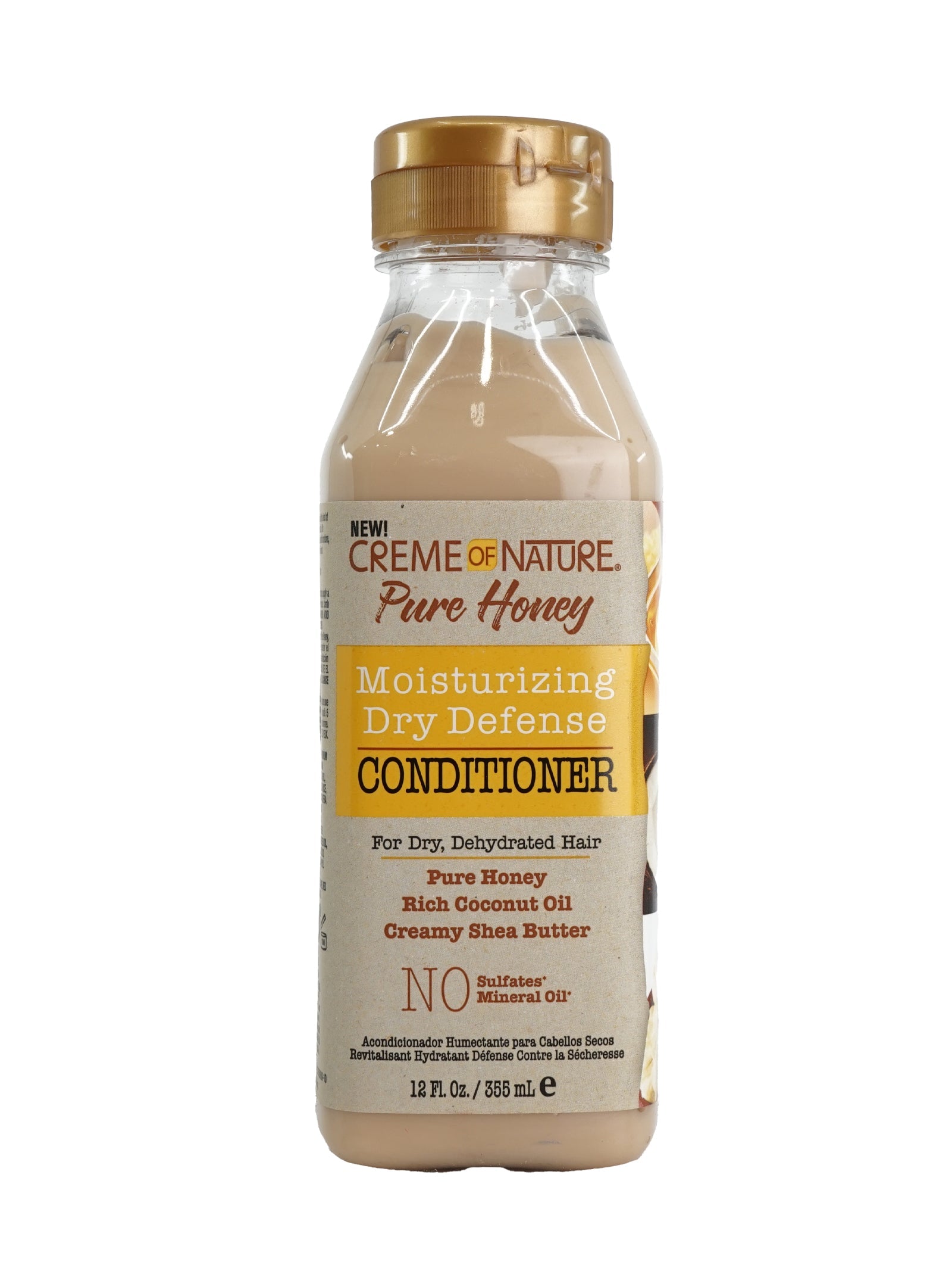 Creme of Nature Pure Honey Moisturizing Dry Defense Conditioner 12 OZ 4 Pack