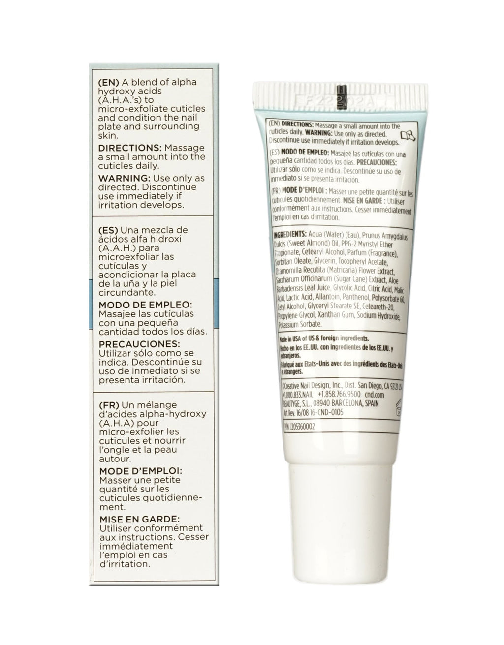 CND Cuticle Eraser Gentle Exfoliator 0.5 OZ 2 Pack