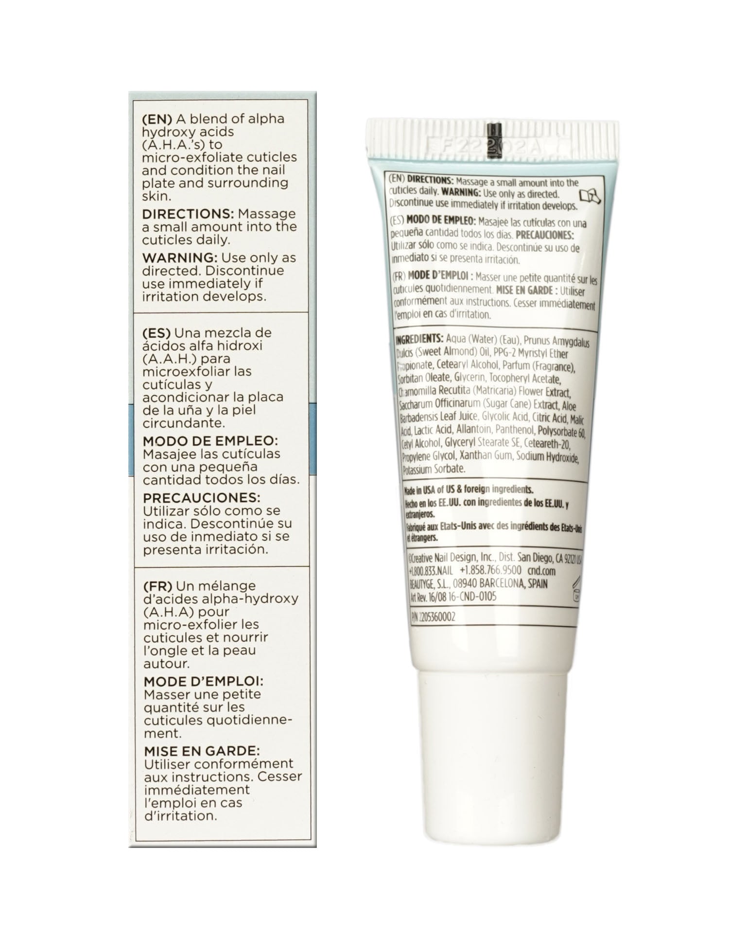 CND Cuticle Eraser Gentle Exfoliator 0.5 OZ 2 Pack