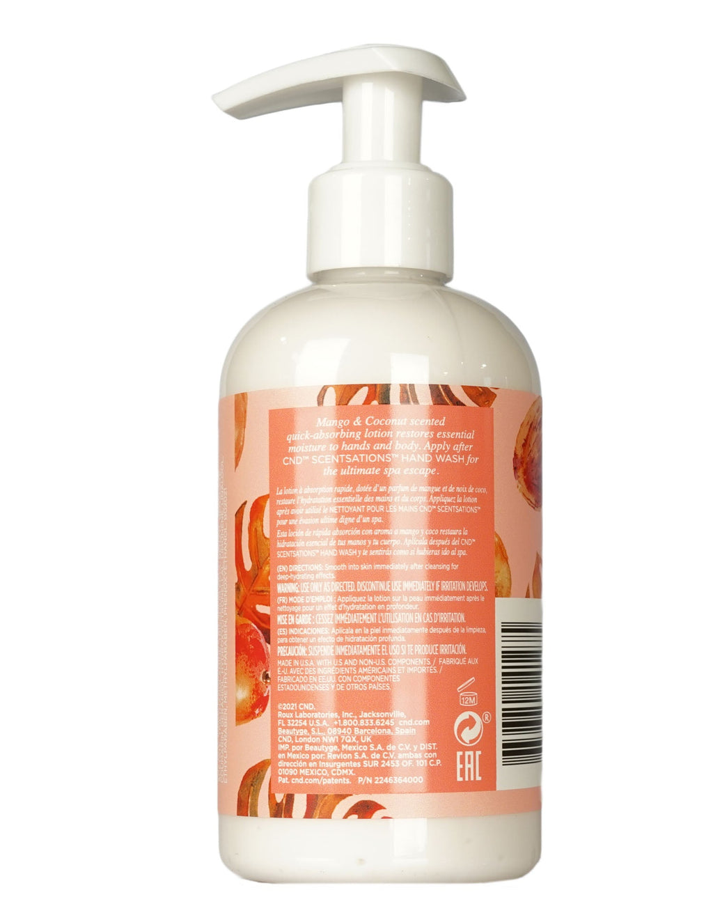 CND Scentsations Hand & Body Lotion Mango & Coconut Scented 8.3 OZ 2 Pack