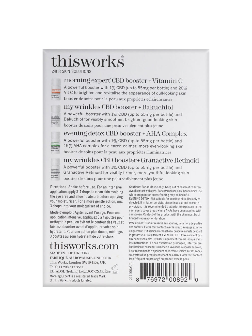 ThisWorks 24hr Skin Solutions CBD Starter Kit 0.14 OZ 2 Pack
