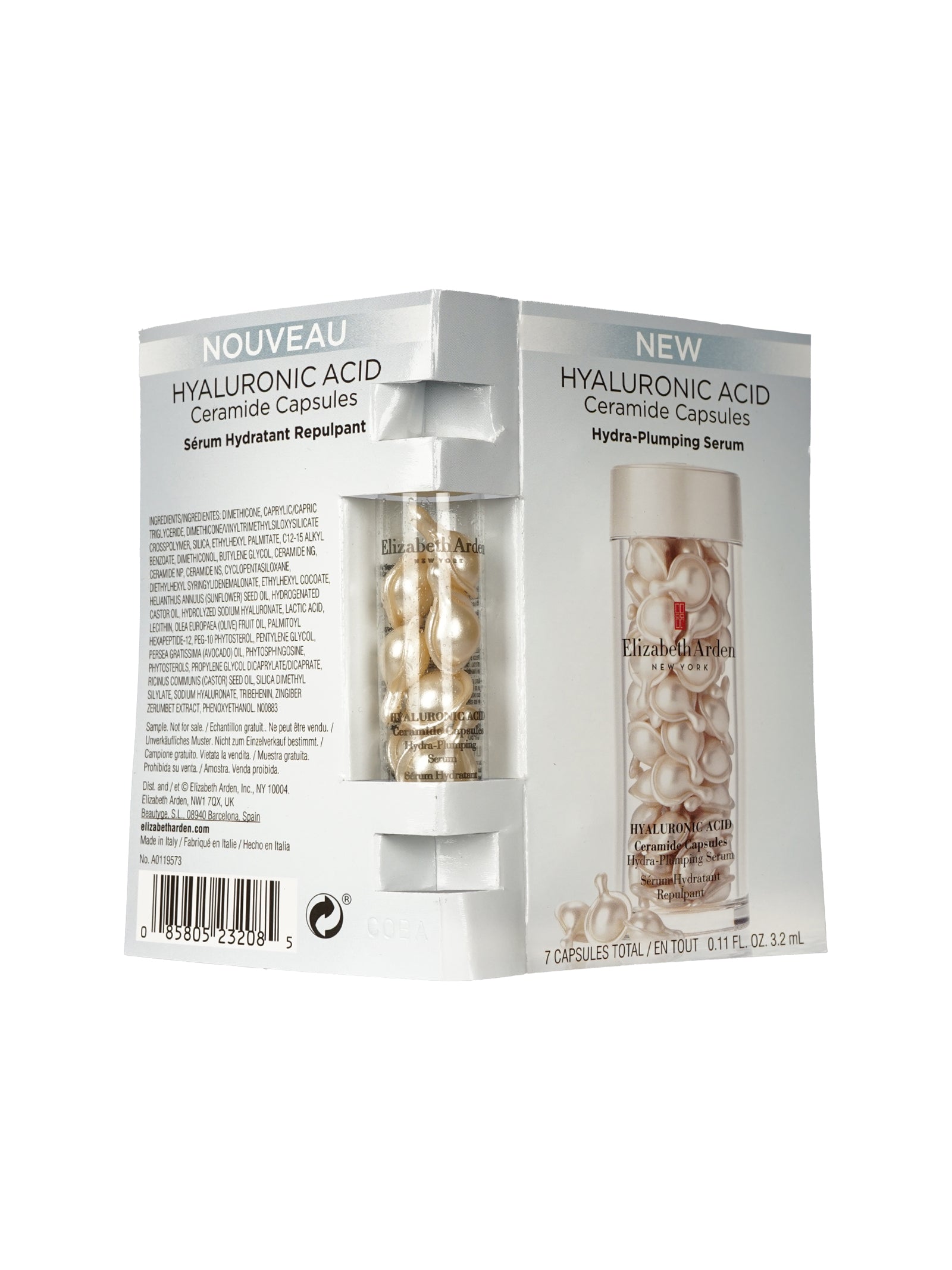 Elizabeth Arden Hyaluronic Acid Ceramide Capsules Plumping Serum 7 CT 8 Pack