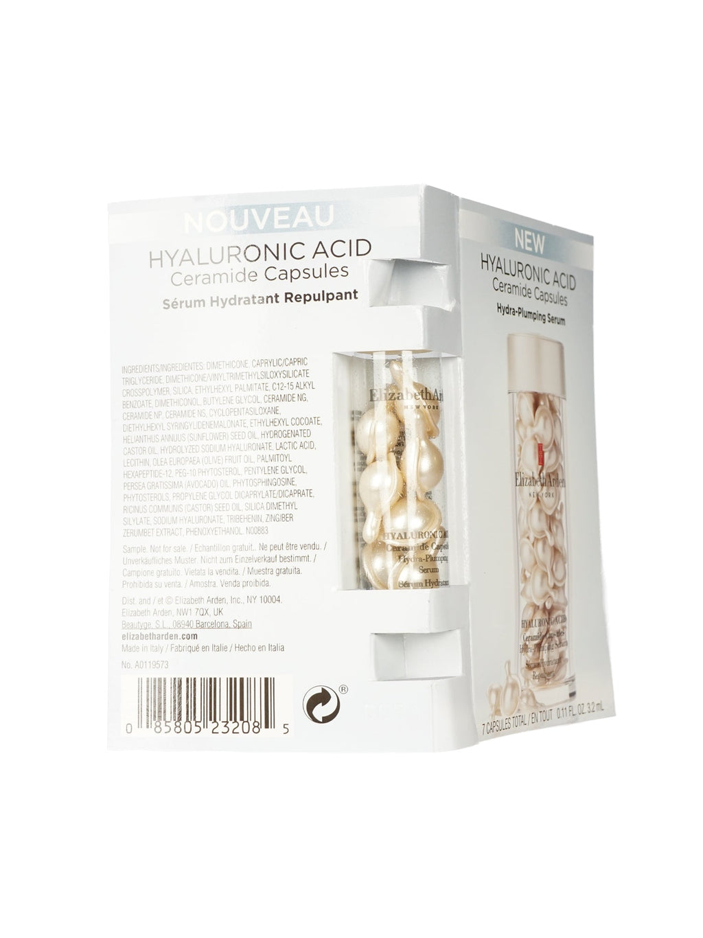 Elizabeth Arden Hyaluronic Acid Ceramide Capsules Plumping Serum 7 CT 8 Pack