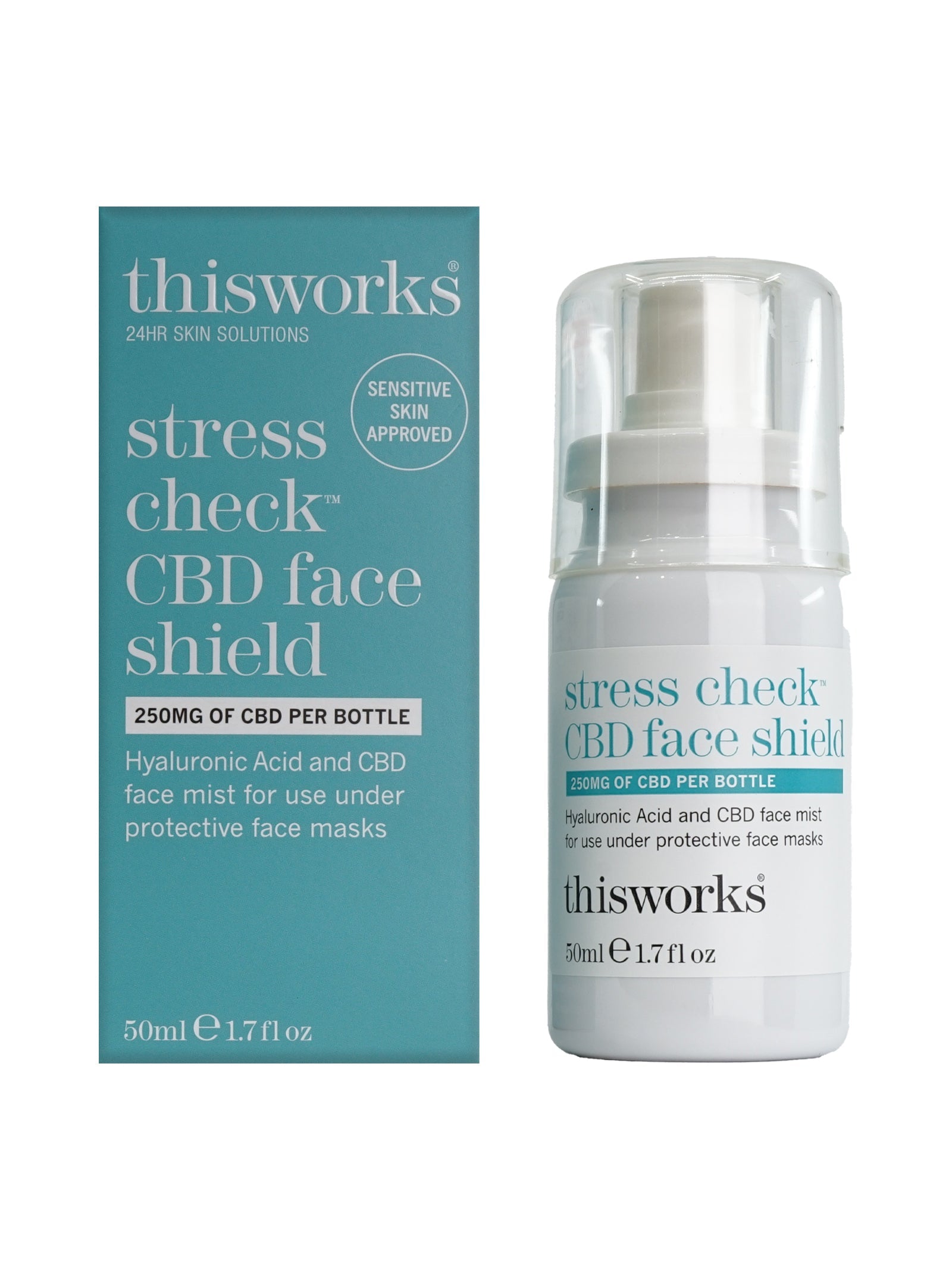 ThisWorks Stress Check CBD Face Shield Mist 1.7 OZ 2 Pack