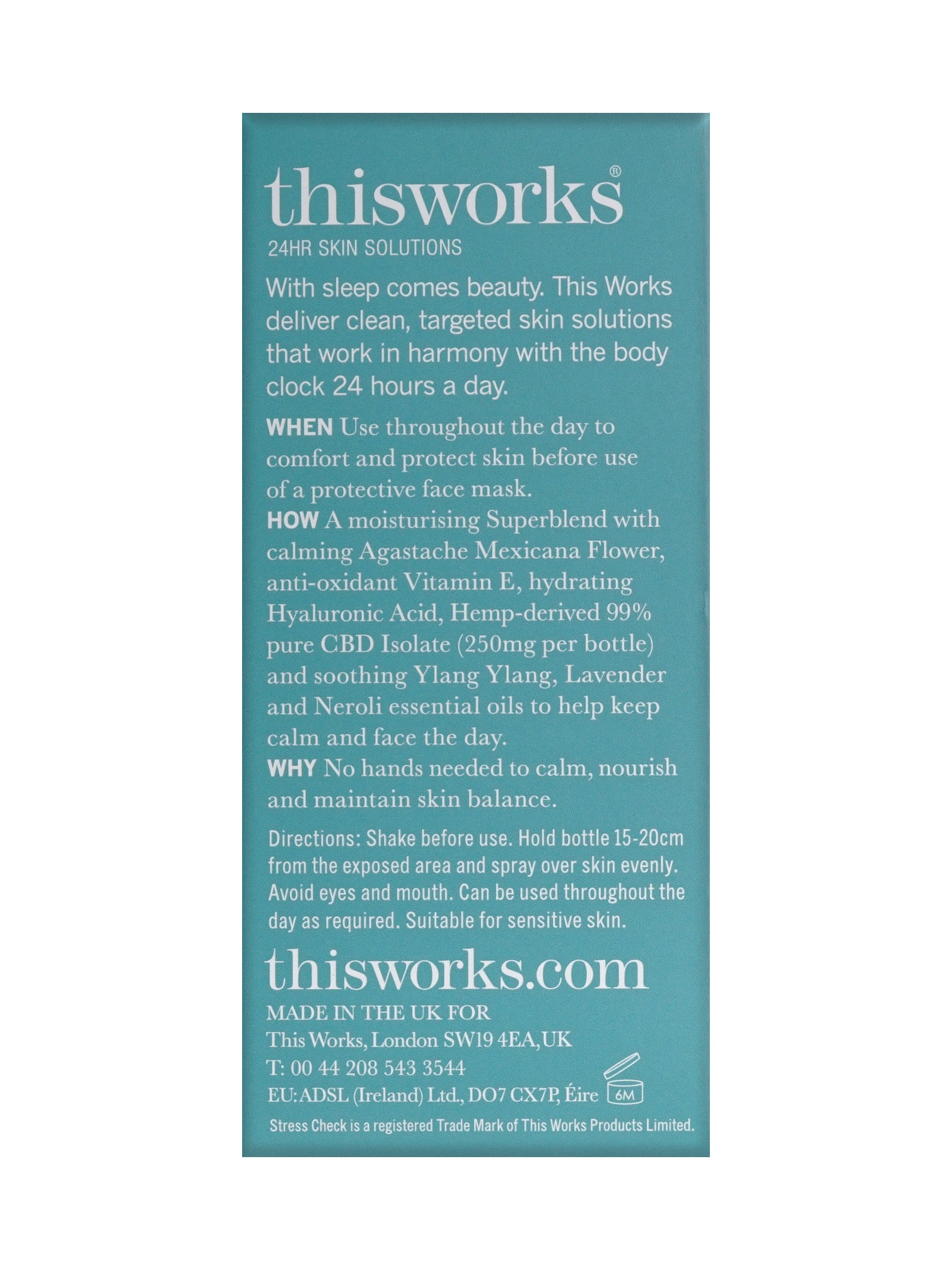 ThisWorks Stress Check CBD Face Shield Mist 1.7 OZ 2 Pack