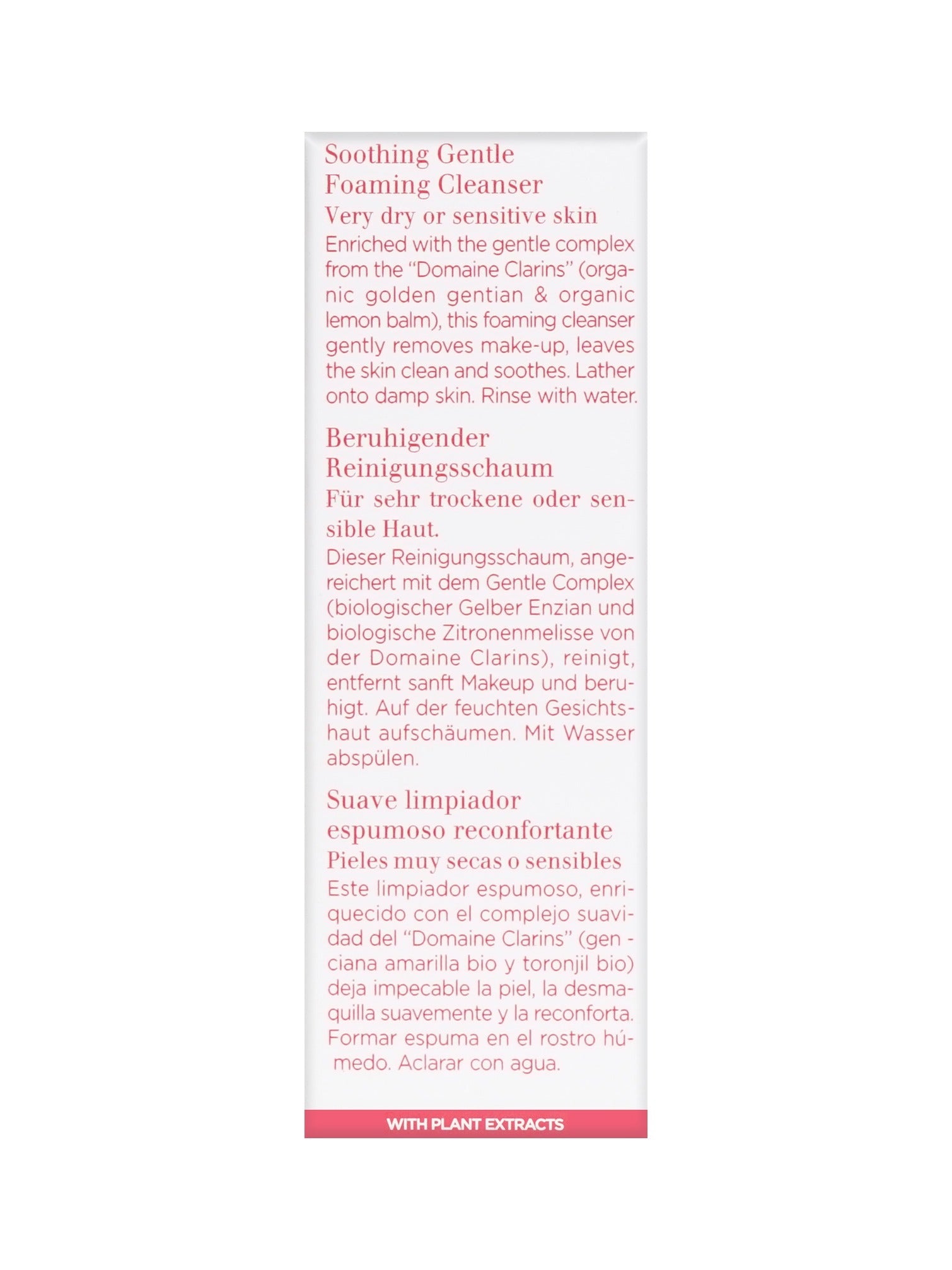 Clarins Soothing Gentle Foaming Cleanser Dry & Sensitive Skin 0.1 OZ Set of 4
