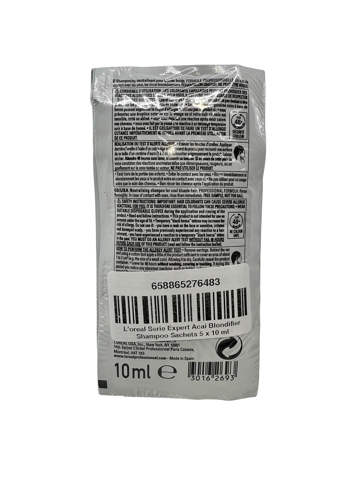 L'Oreal Serie Expert Acai Blondifier Shampoo Sachets 5 x 10 ml