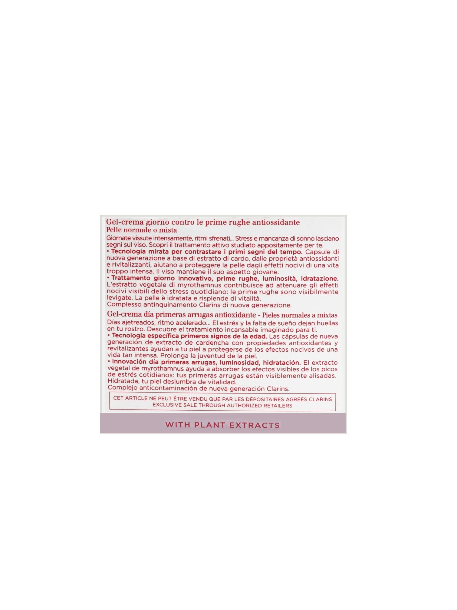 Clarins Multi Active Jour Normal & Combinations Skin 1.6 OZ