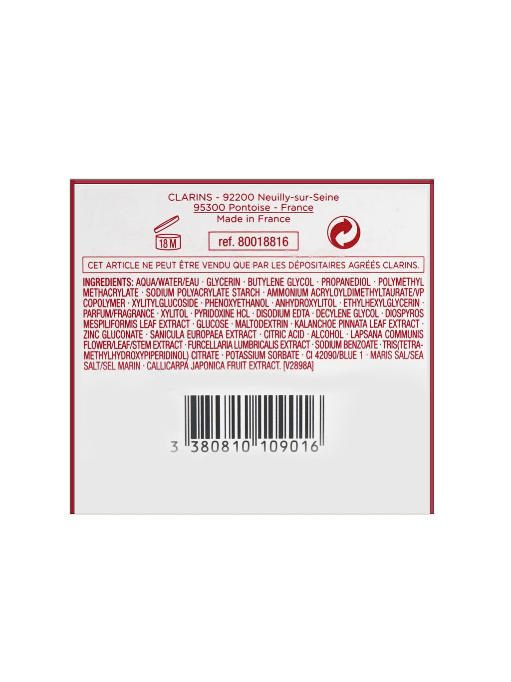 Clarins Hydra Essential Cooling Gel Normal & Combination Skin 1.7 OZ