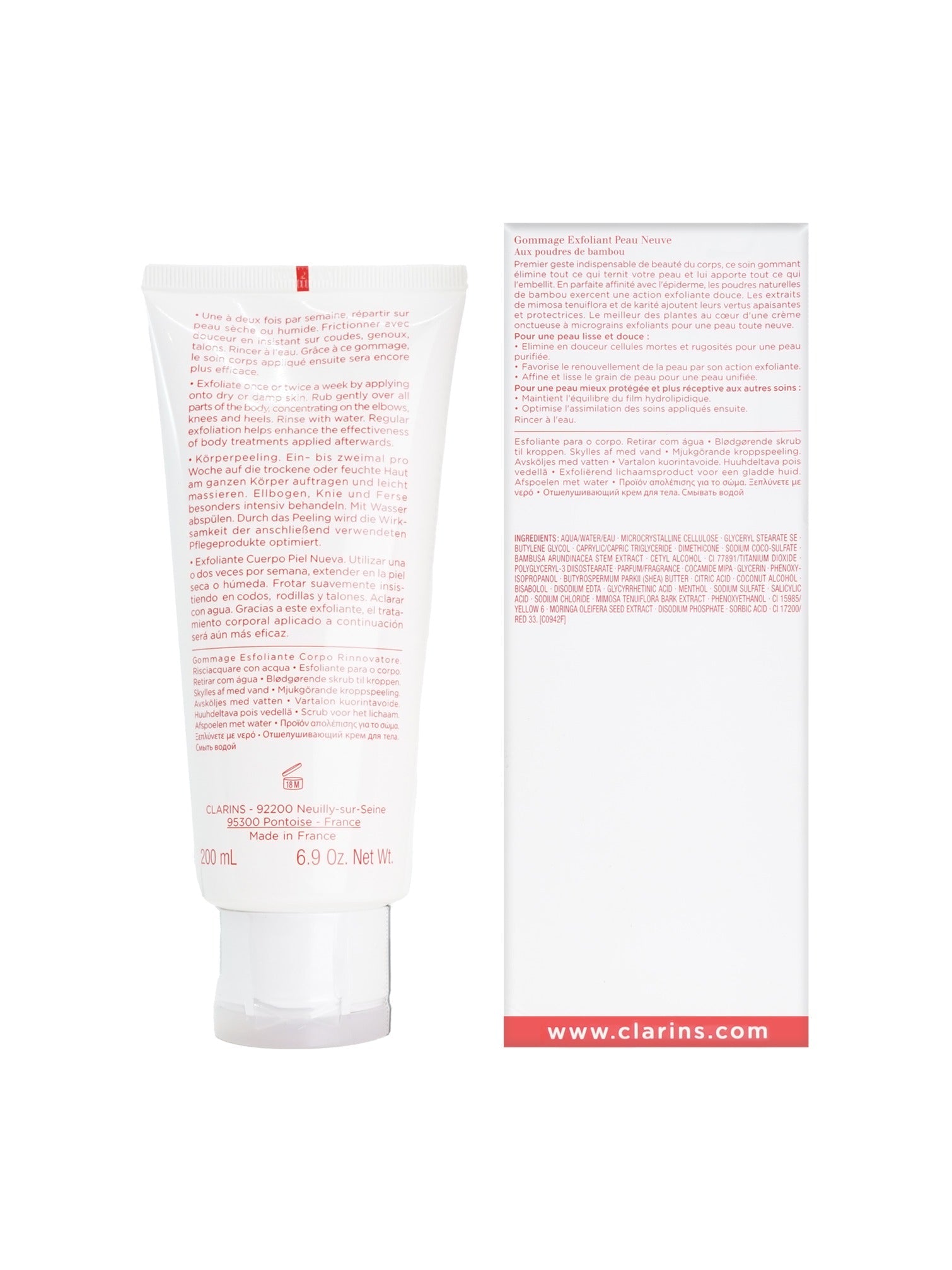 Clarins Exfoliating Body Scrub All Skin Types 6.9 OZ