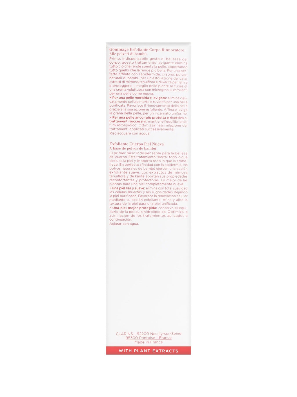 Clarins Exfoliating Body Scrub All Skin Types 6.9 OZ