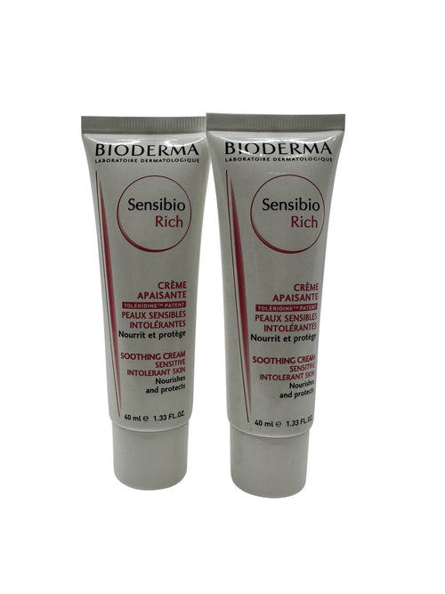 Bioderma Sensibio Rich Soothing Cream 1.33 OZ Set of 2