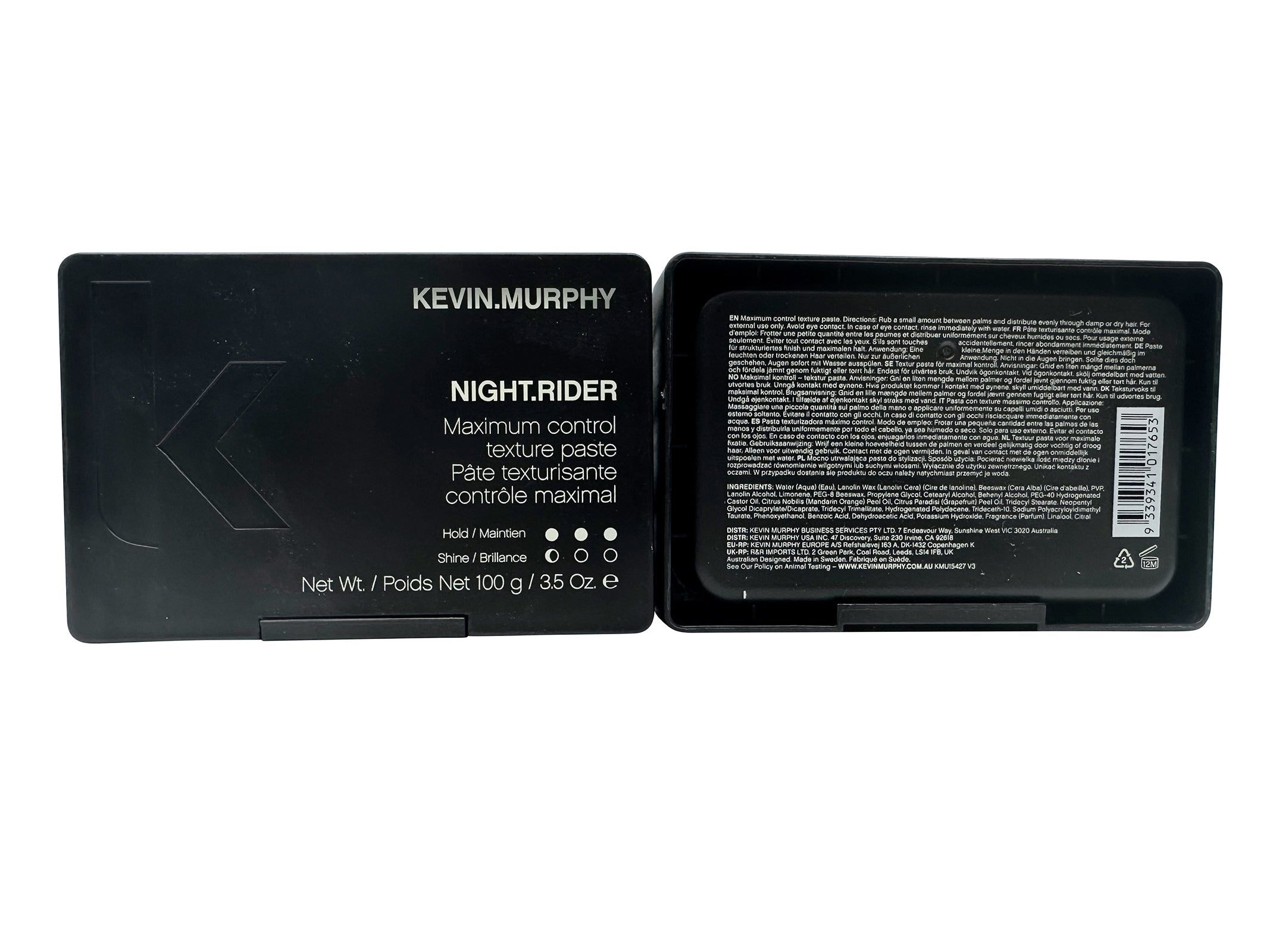 Kevin Murphy Night Rider Maximum Control Texture Paste 3.5 OZ Pack of 2