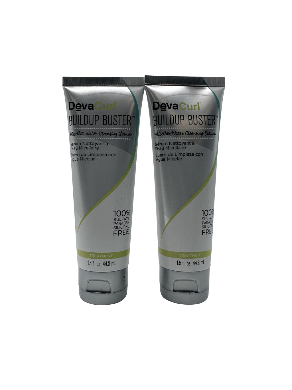 DevaCurl Buildup Buster Micellar water Cleansing Serum Wavy Hair 1.5 OZ 2 pack