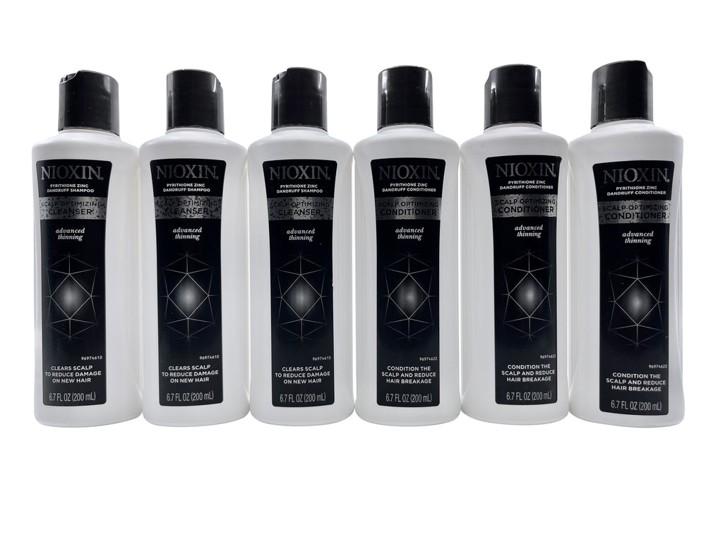 Nioxin Pyrithione Zinc Dandruff Shampoo 6.7 OZ & Conditioner 6.7 OZ 3 of each