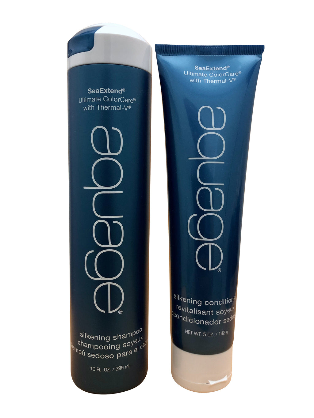 Aquage Silkening Shampoo 10 OZ & Conditioner 5 OZ Set