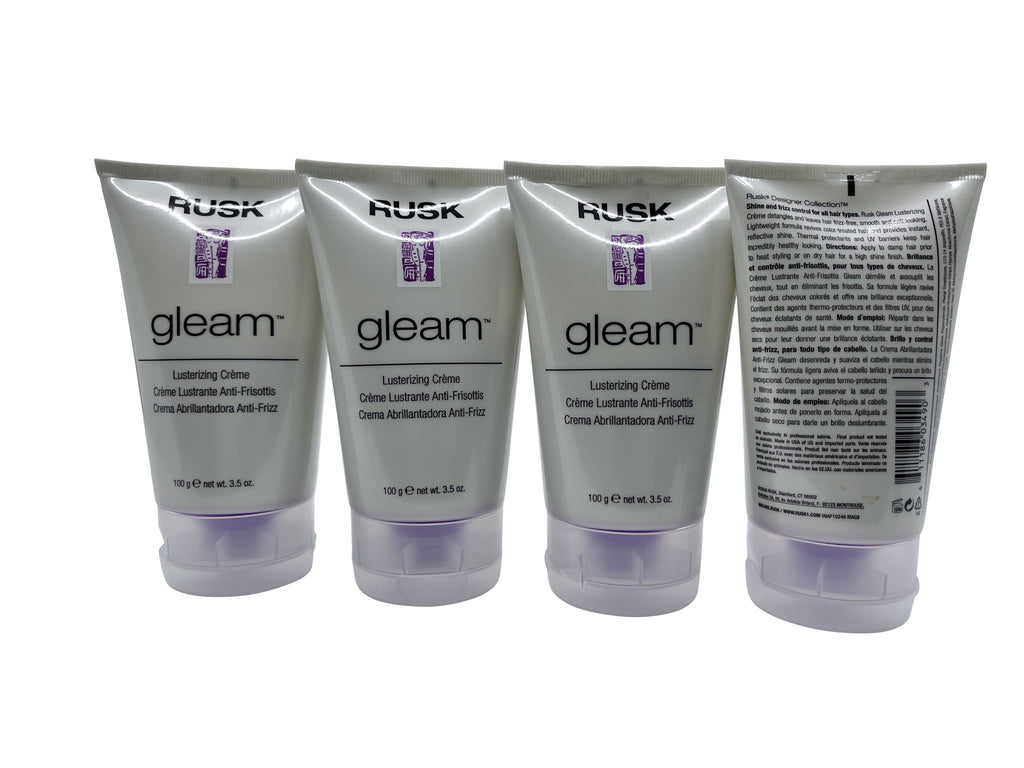 Rusk Gleam Lusterizing Creme 3.5 OZ Set of 4