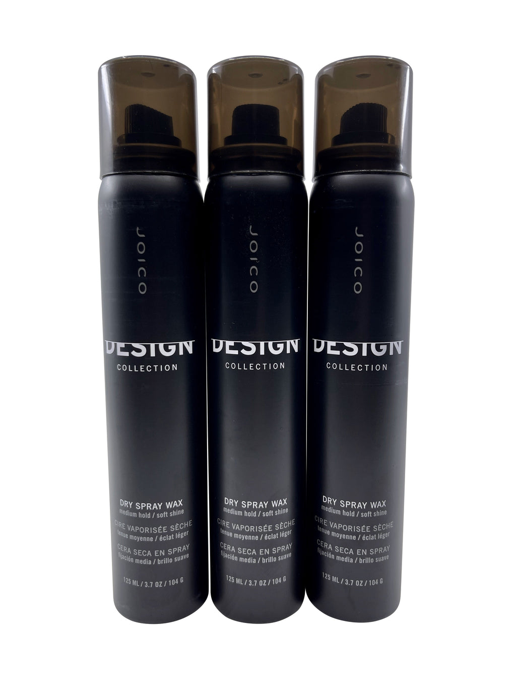 Joico Design Collection Dry Spray Wax Medium Hold Soft Shine 3.7 OZ Set of 3
