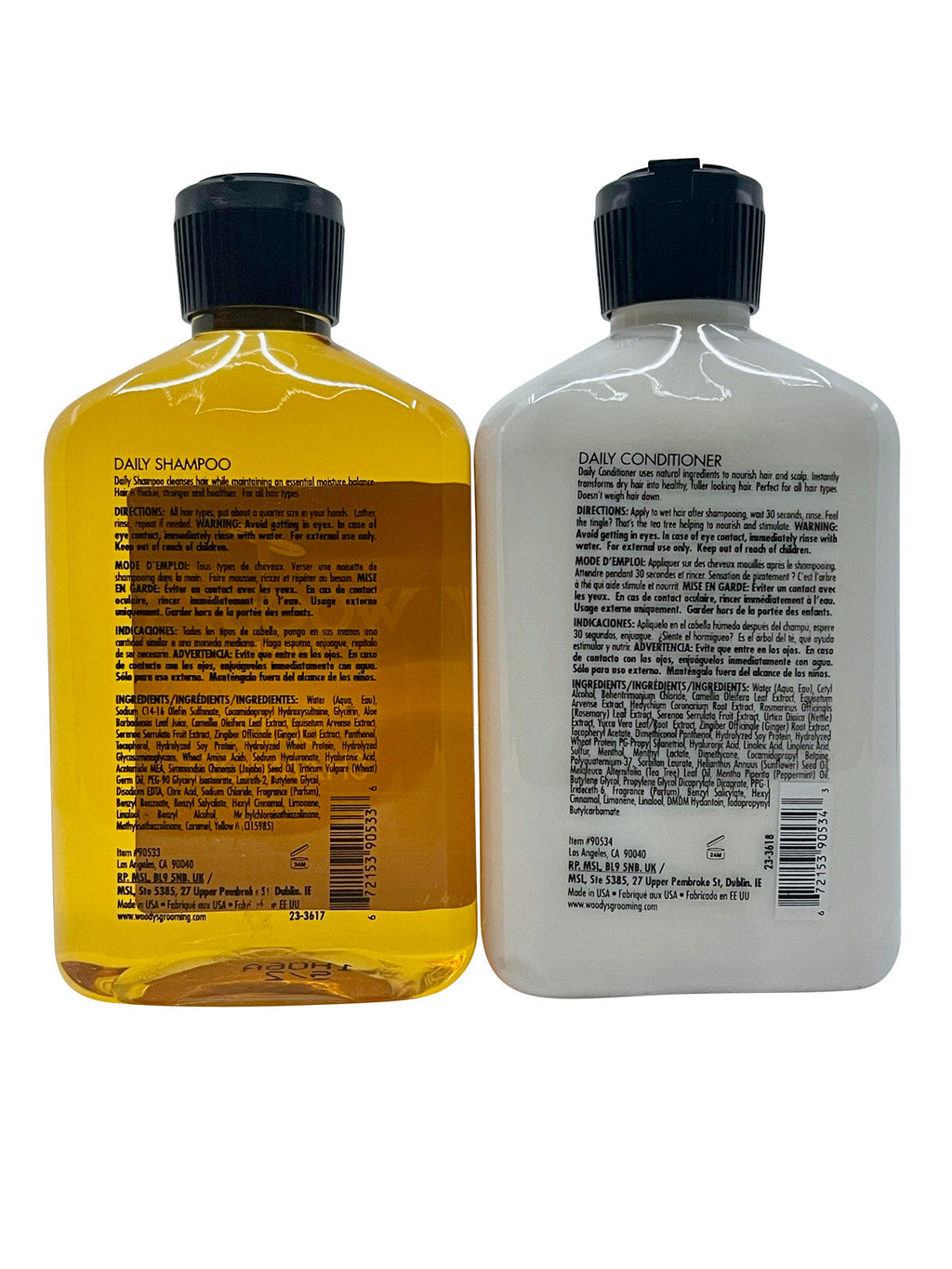 Woody's for Daily Shampoo & Conditioner 12 OZ Each