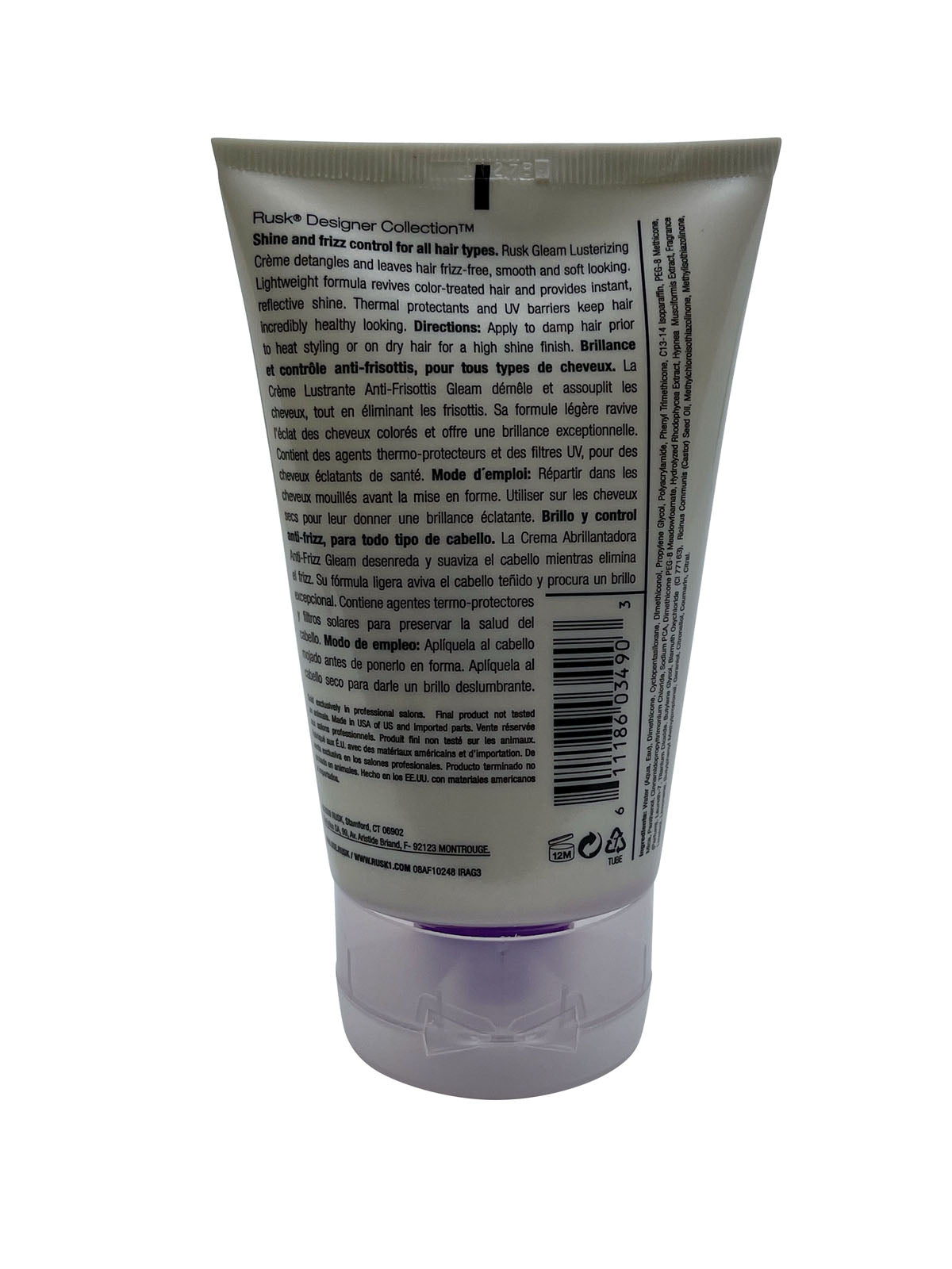 Rusk Gleam Lusterizing Creme 3.5 OZ