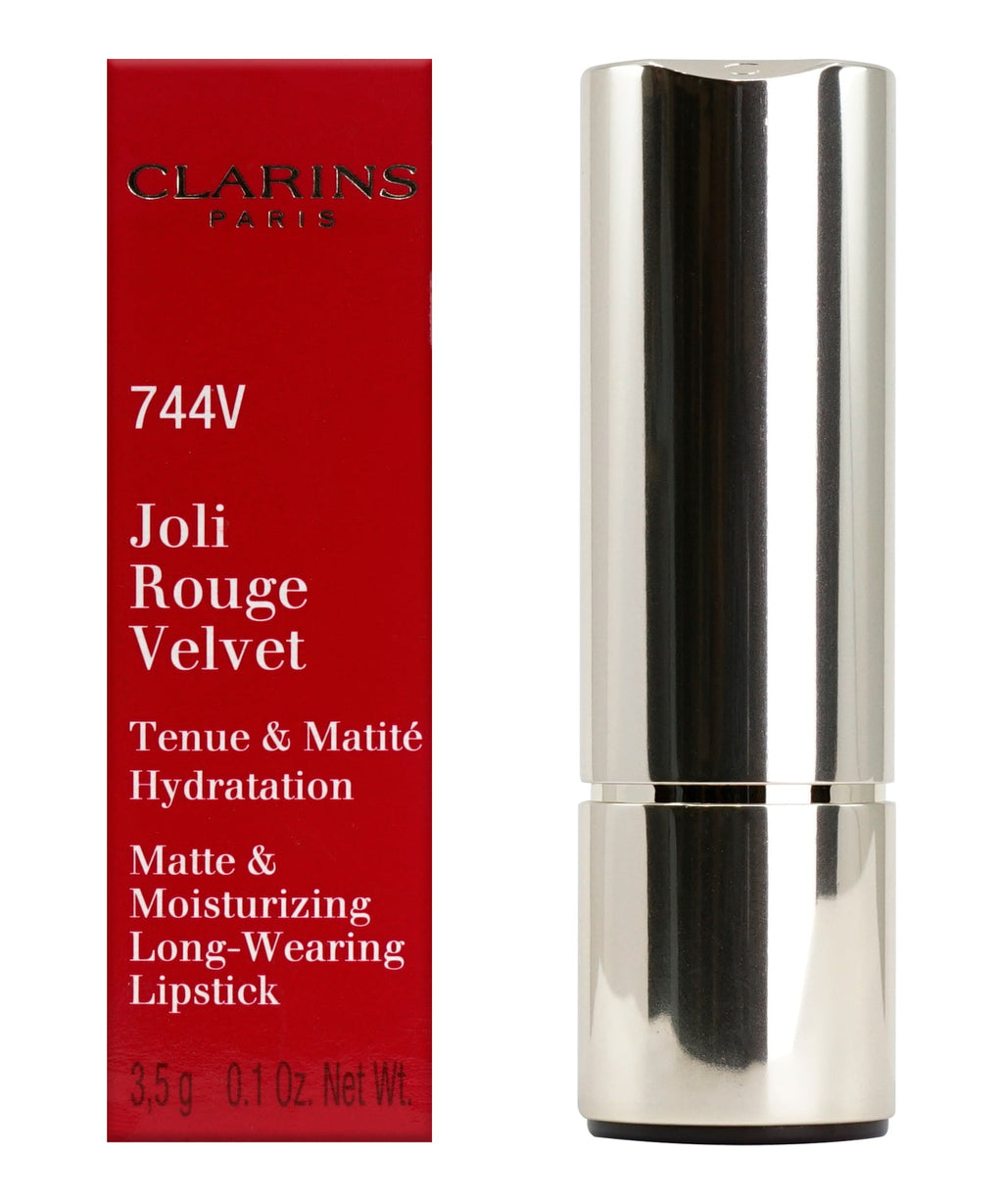 Clarins Joli Rouge Velvet 742V Joli Rouge Longwear Matte Lipstick 0.1 OZ