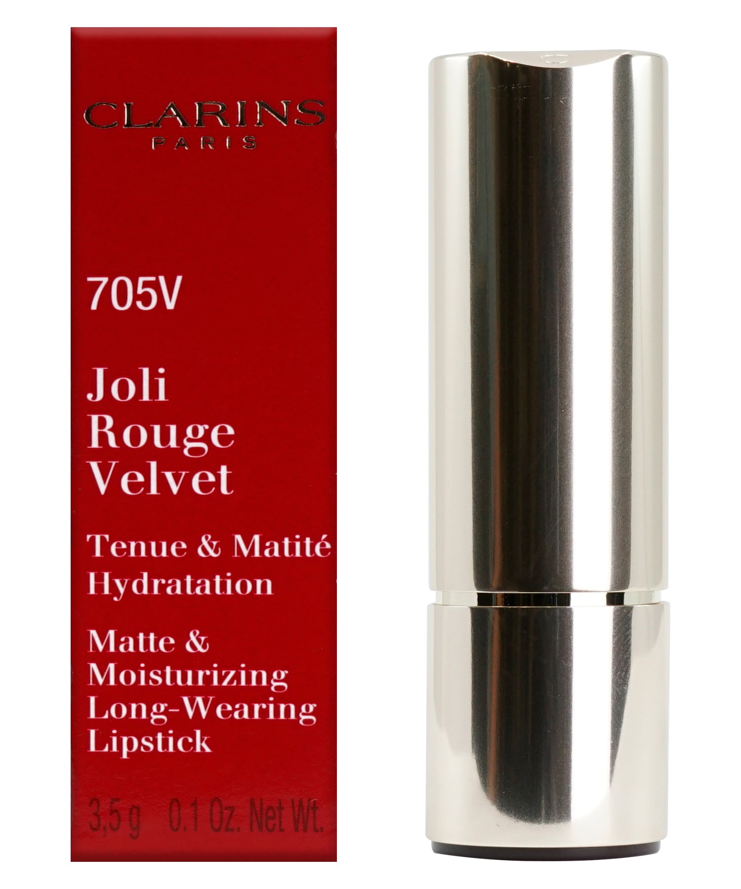 Clarins Joli Rouge Velvet 737V Spicy Cinnamon Longwear Matte Lipstick 0.1 OZ