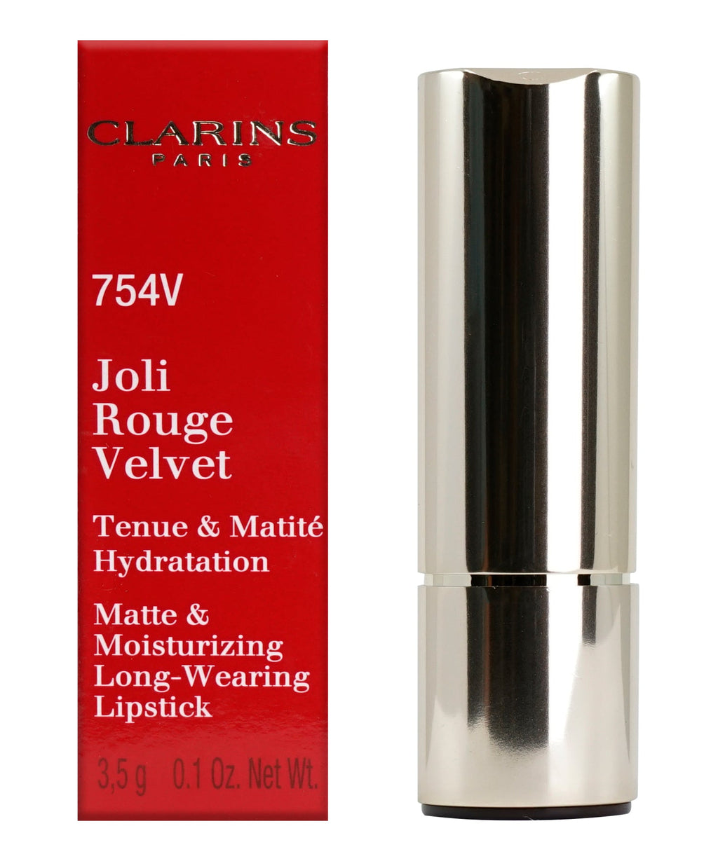 Clarins Joli Rouge Velvet 758V Sandy Pink Longwear Matte Lipstick 0.1 OZ