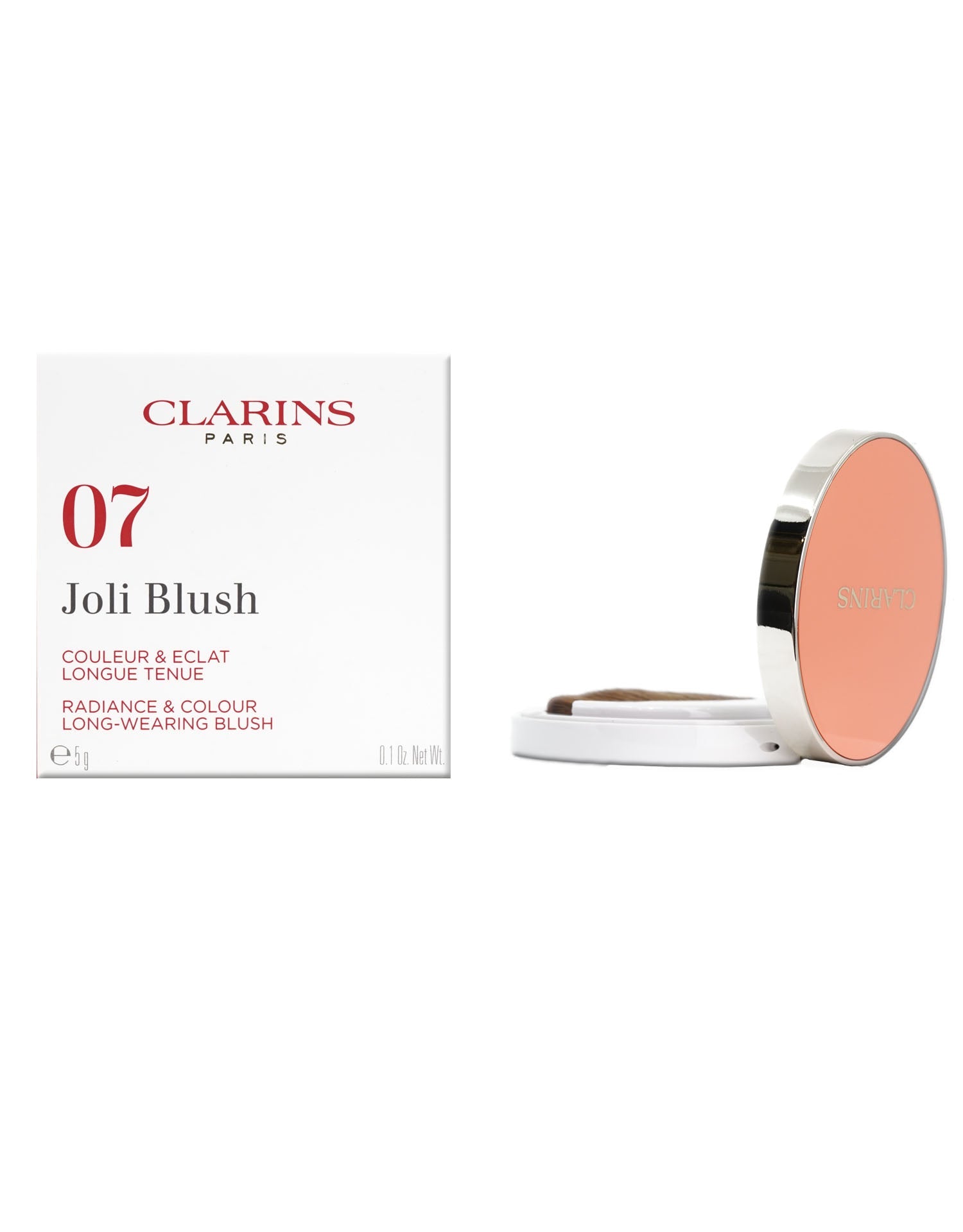 Clarins Joli Blush 02 Cheeky Pink Radiance & Color Long Wear Blush 0.1 OZ