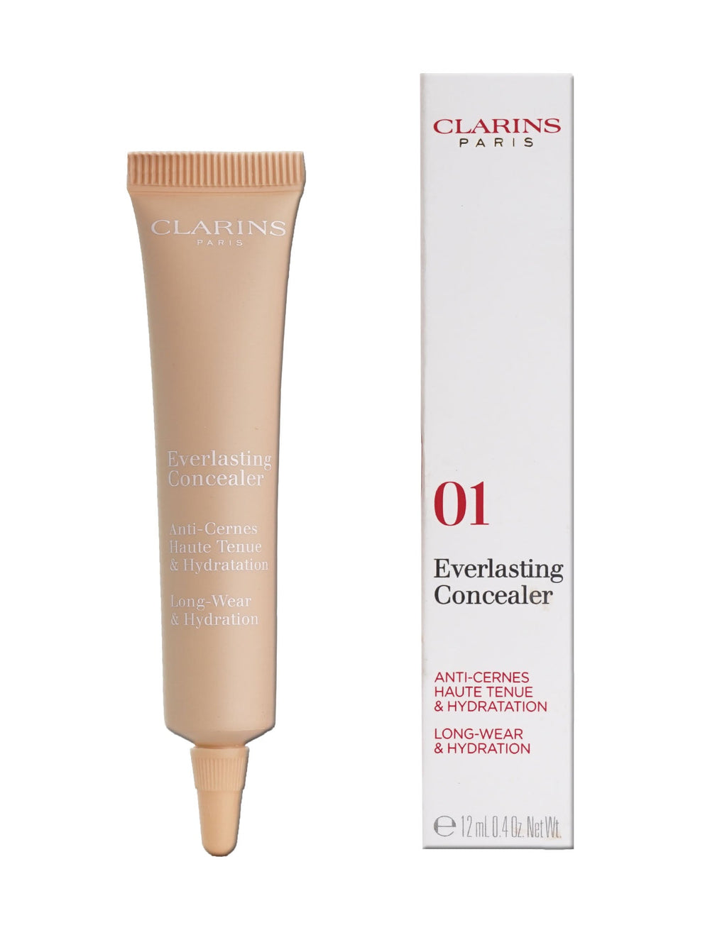 Clarins Everlasting Concealer Long Wear & Hydrating 00 Very Light  0.4 OZ