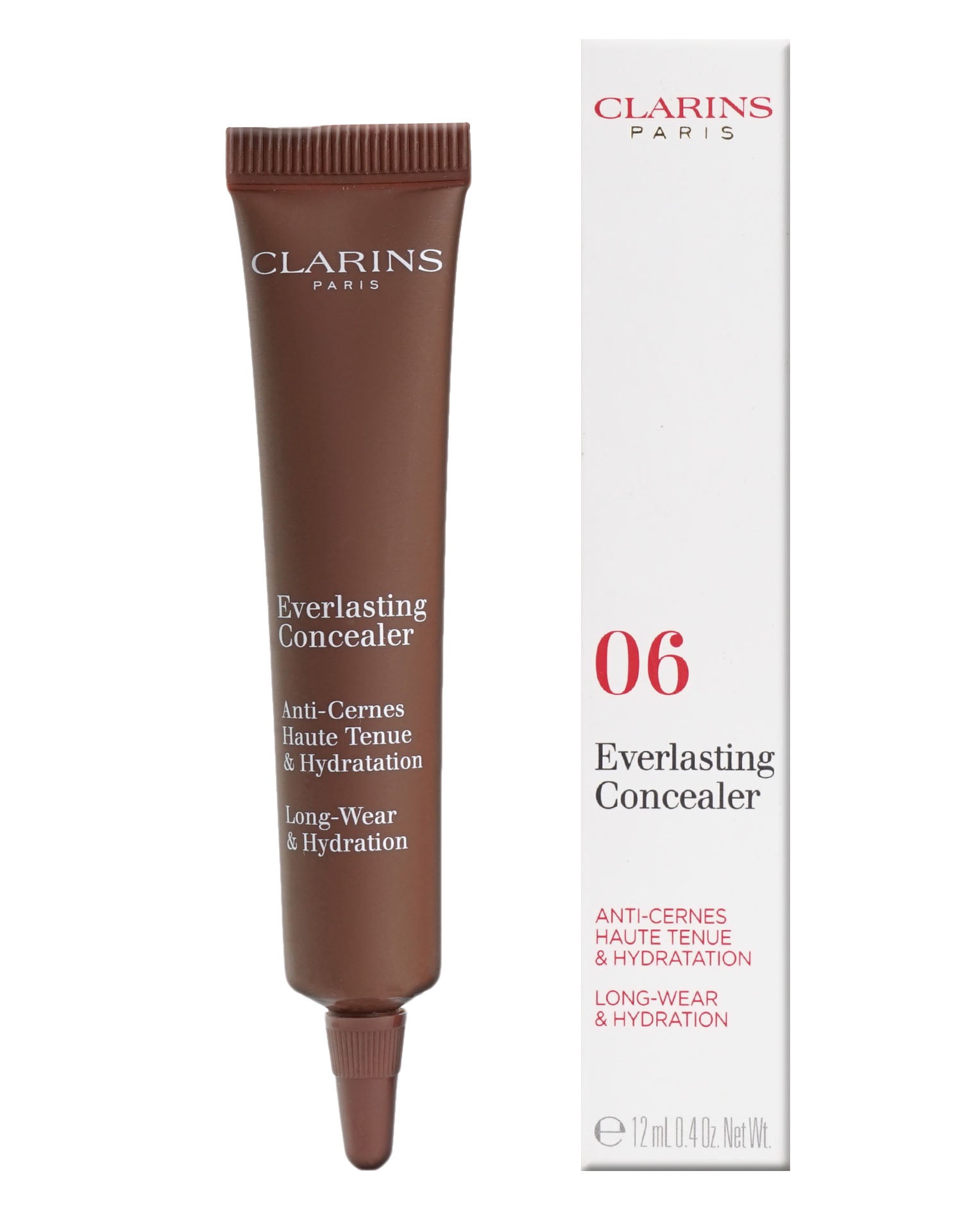 Clarins Everlasting Concealer Long Wear & Hydrating 00 Very Light  0.4 OZ