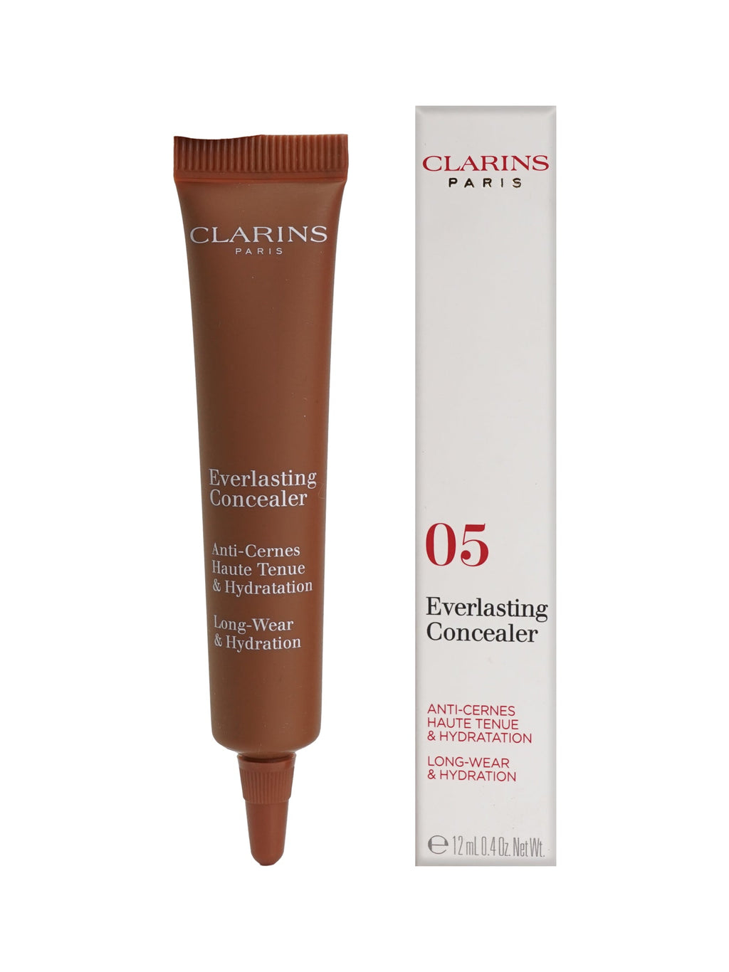 Clarins Everlasting Concealer Long Wear & Hydrating 04 Deep 0.4 OZ