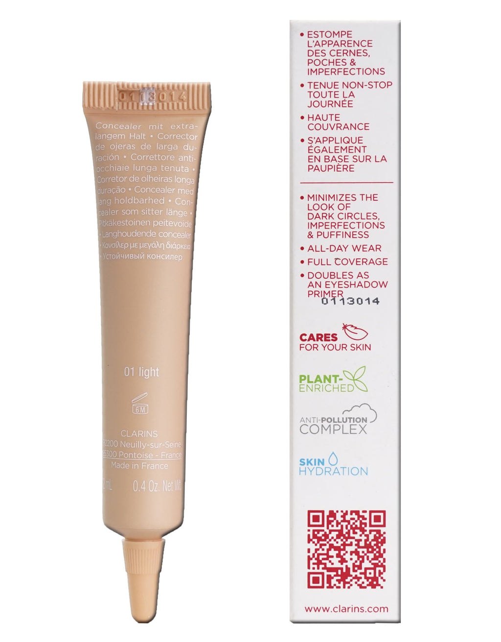 Clarins Everlasting Concealer Long Wear & Hydrating 05 Very Deep 0.4 OZ