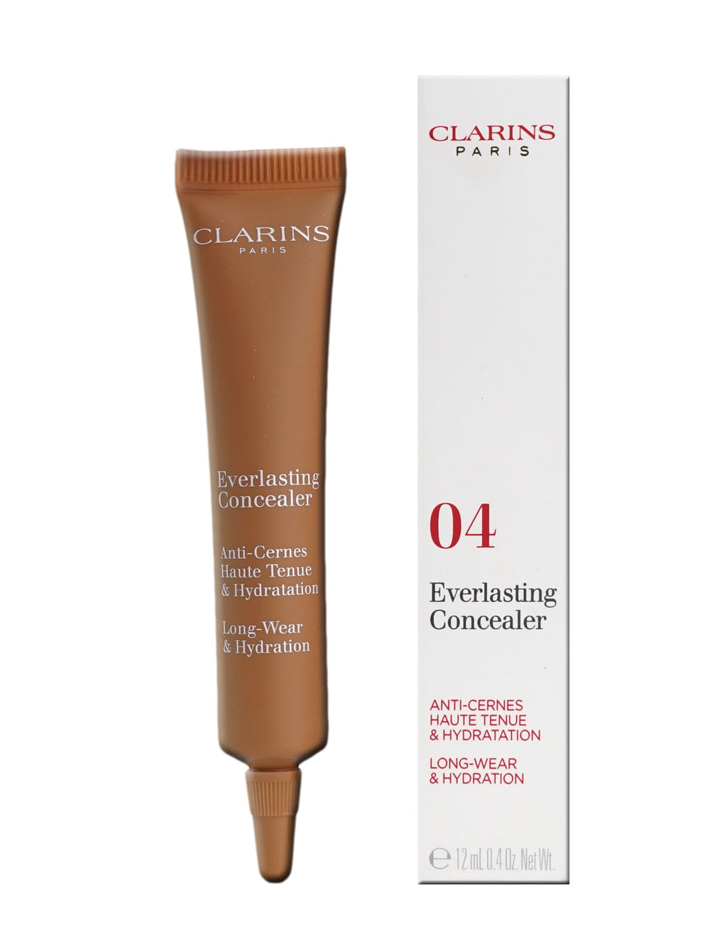 Clarins Everlasting Concealer Long Wear & Hydrating 06 Extra Deep 0.4 OZ