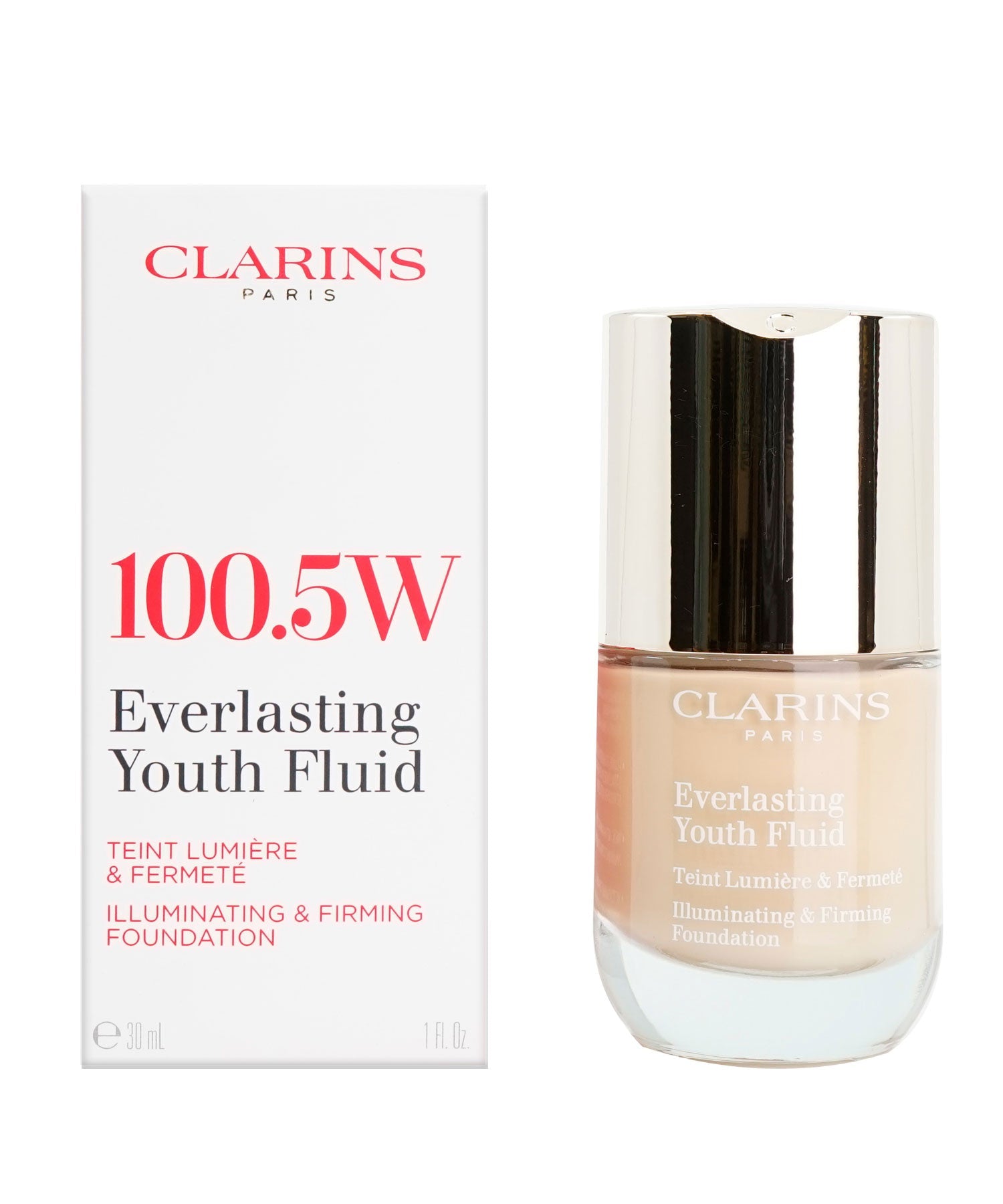 Clarins Everlasting Youth Fluid Illuminating & Firming Foundation 110N 1 OZ