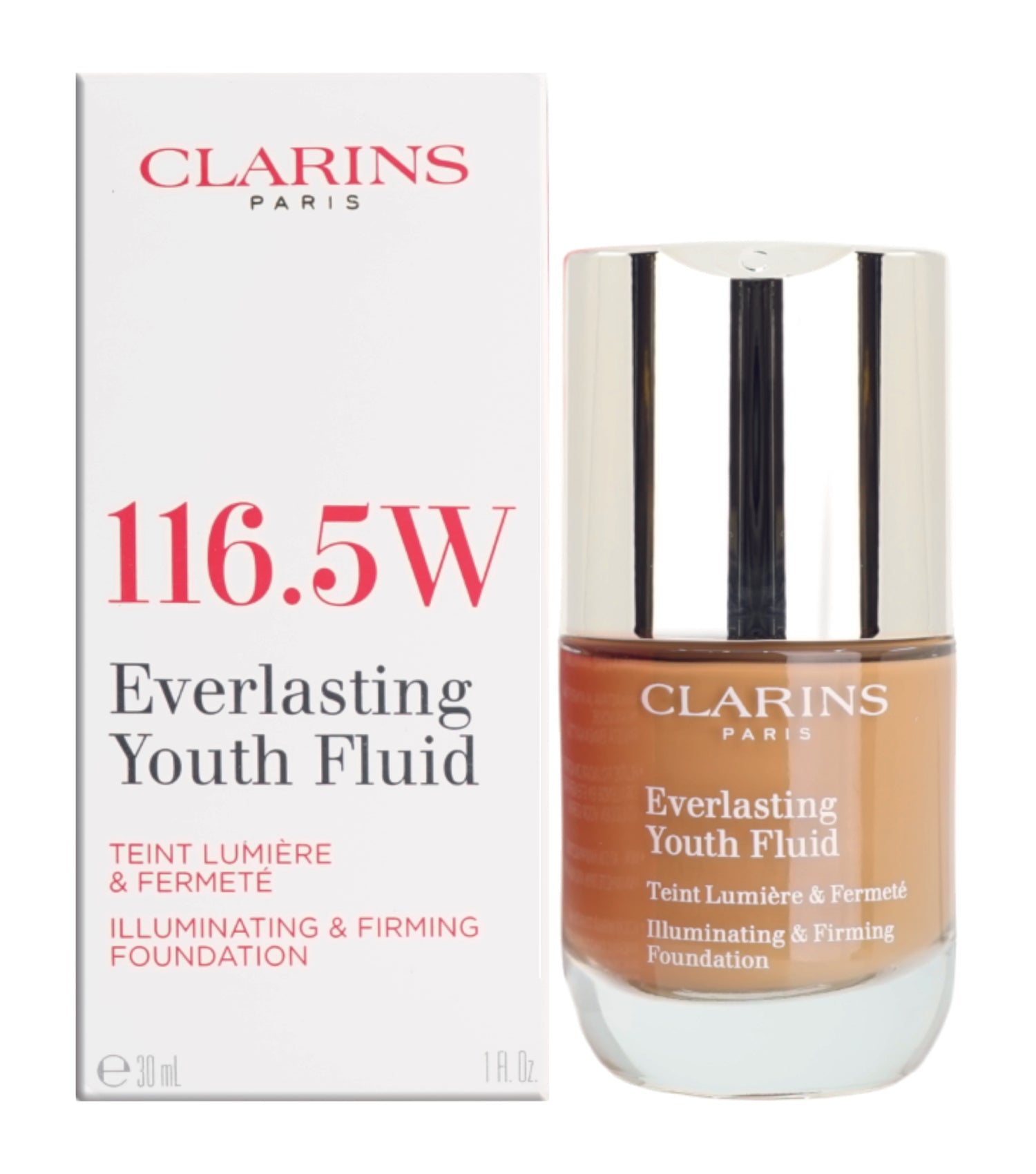 Clarins Everlasting Youth Fluid Illuminating & Firming Foundation 118.5N 1 OZ