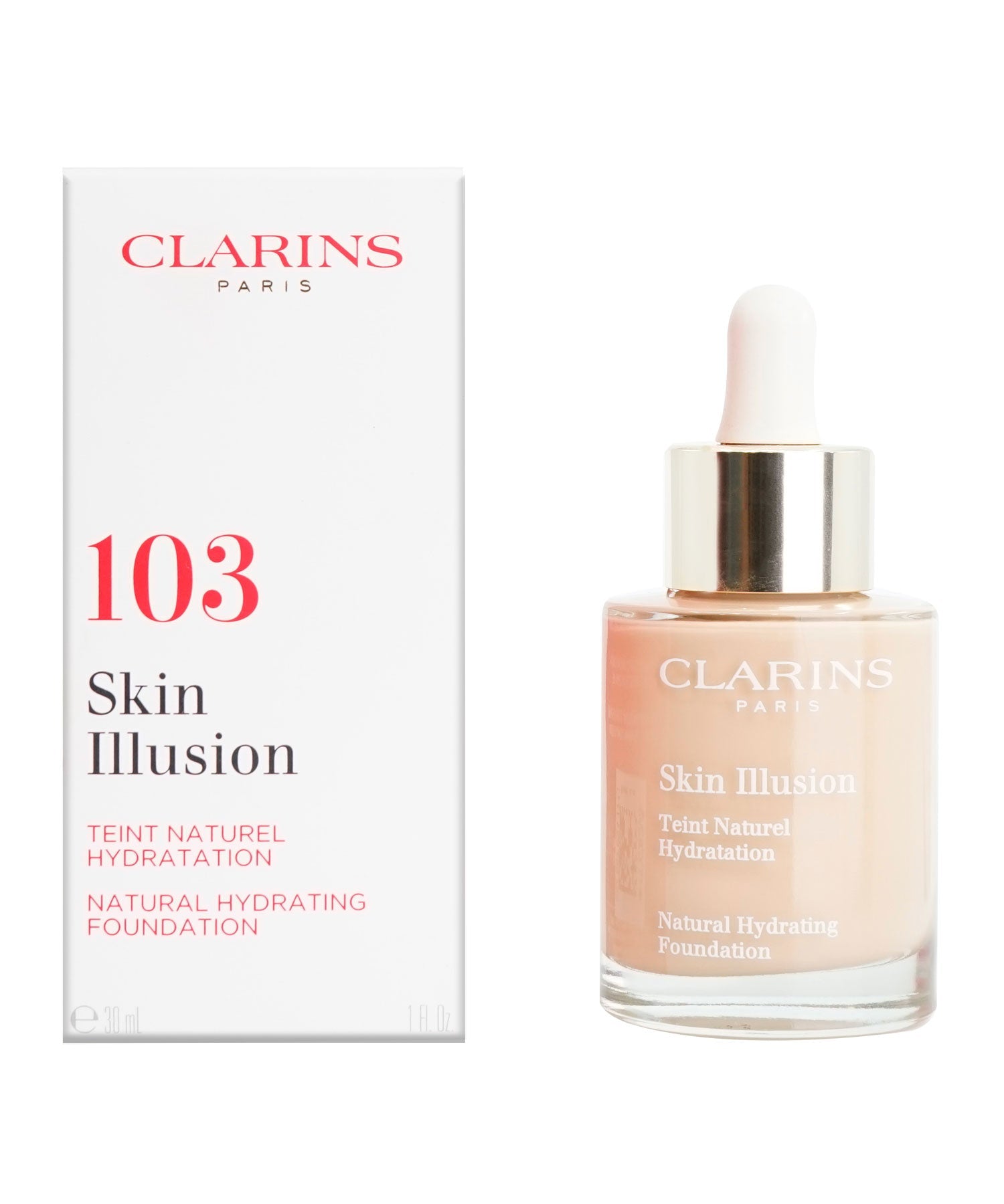 Clarins Skin Illusion Natural Hydrating Foundation 118 Sienna 1 OZ