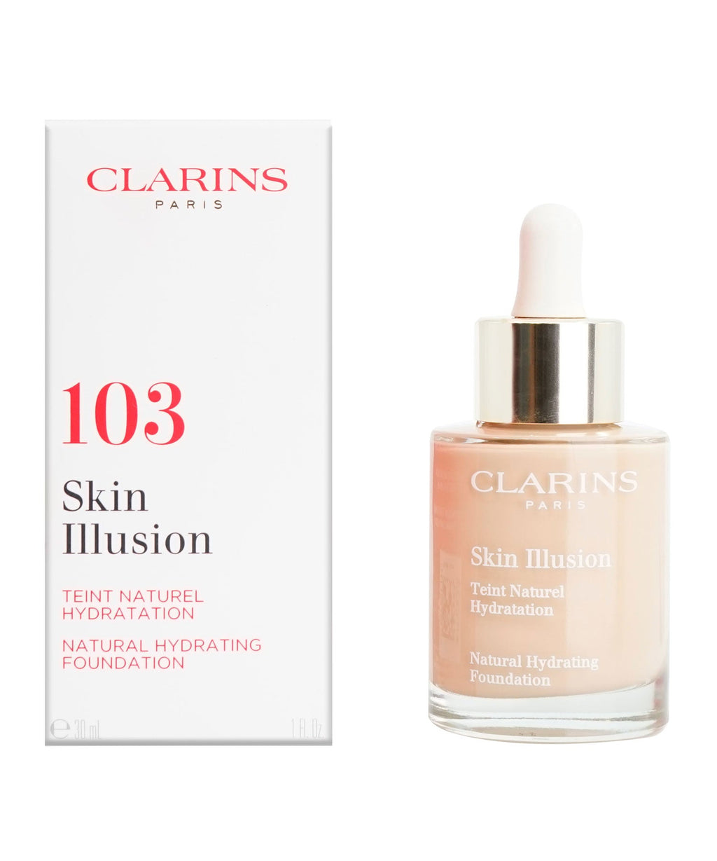 Clarins Skin Illusion Natural Hydrating Foundation 105 Nude 1 OZ