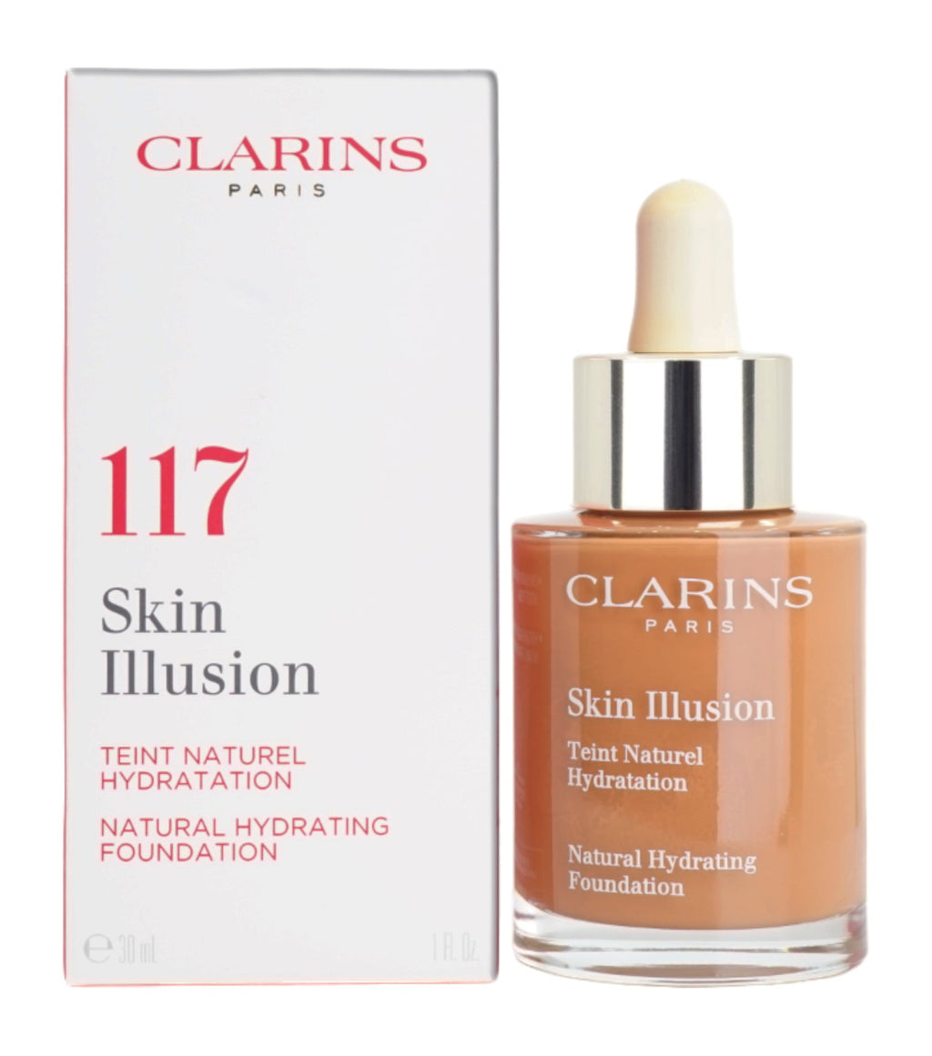 Clarins Skin Illusion Natural Hydrating Foundation 108.3 Organza 1 OZ