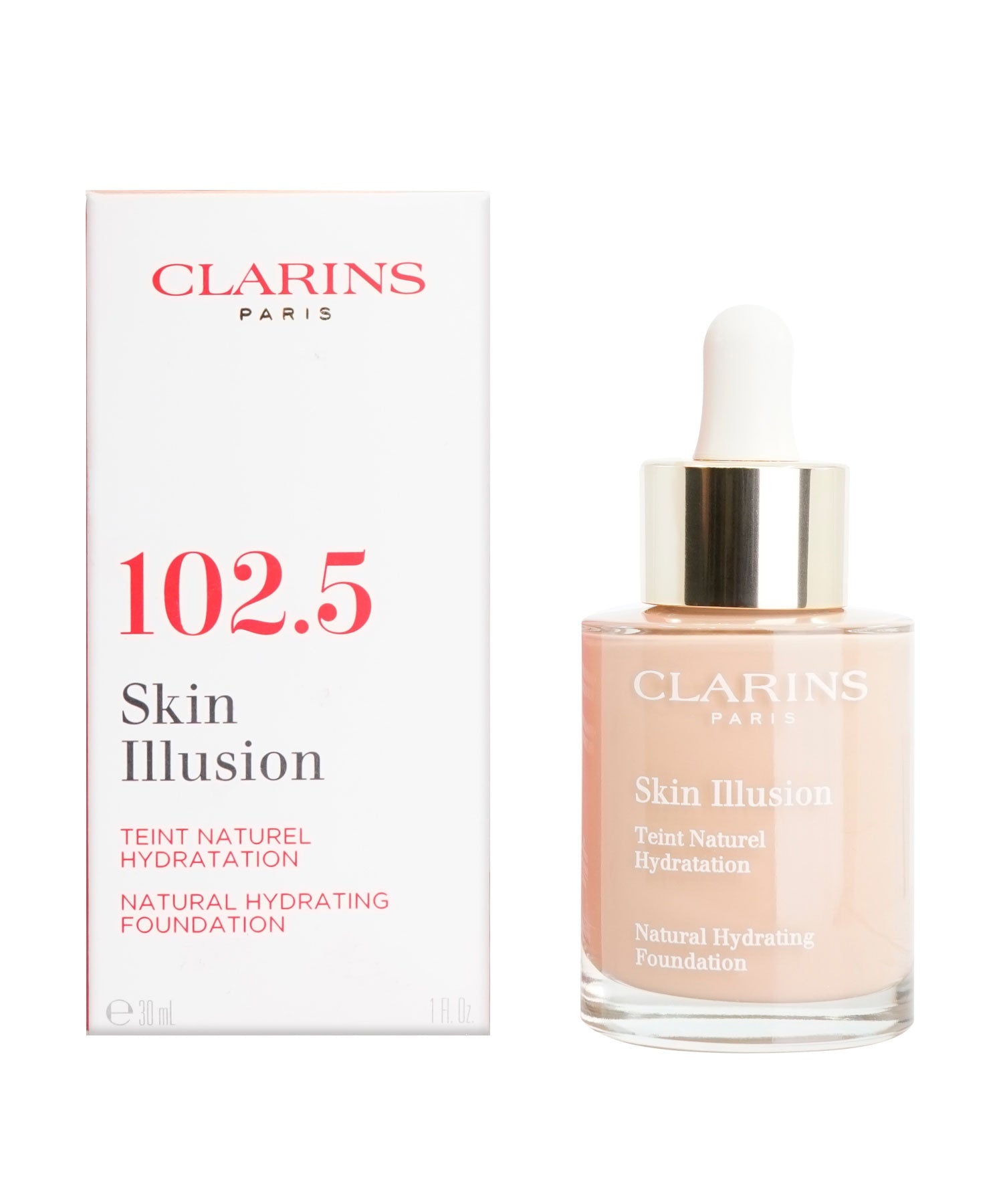 Clarins Skin Illusion Natural Hydrating Foundation 111 Auburn 1 OZ