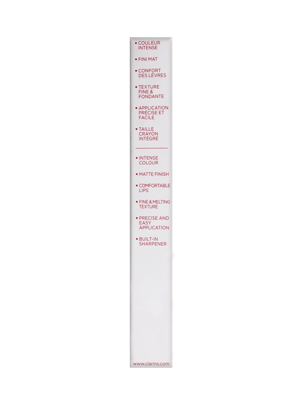 Clarins Joli Rouge Crayon 2 in 1 Define & Fill 742C Joli Rouge 0.02 OZ