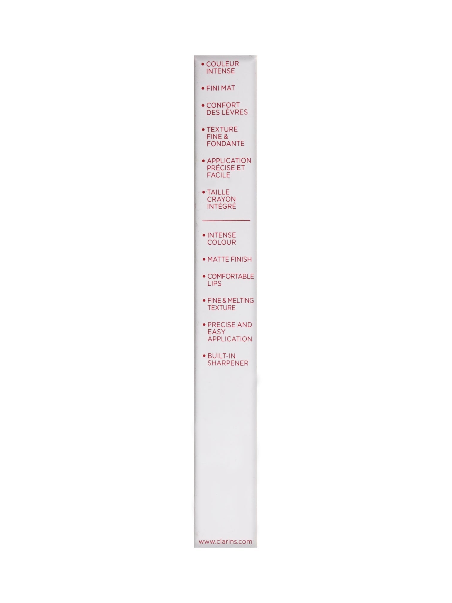 Clarins Joli Rouge Crayon 2 in 1 Define & Fill 742C Joli Rouge 0.02 OZ