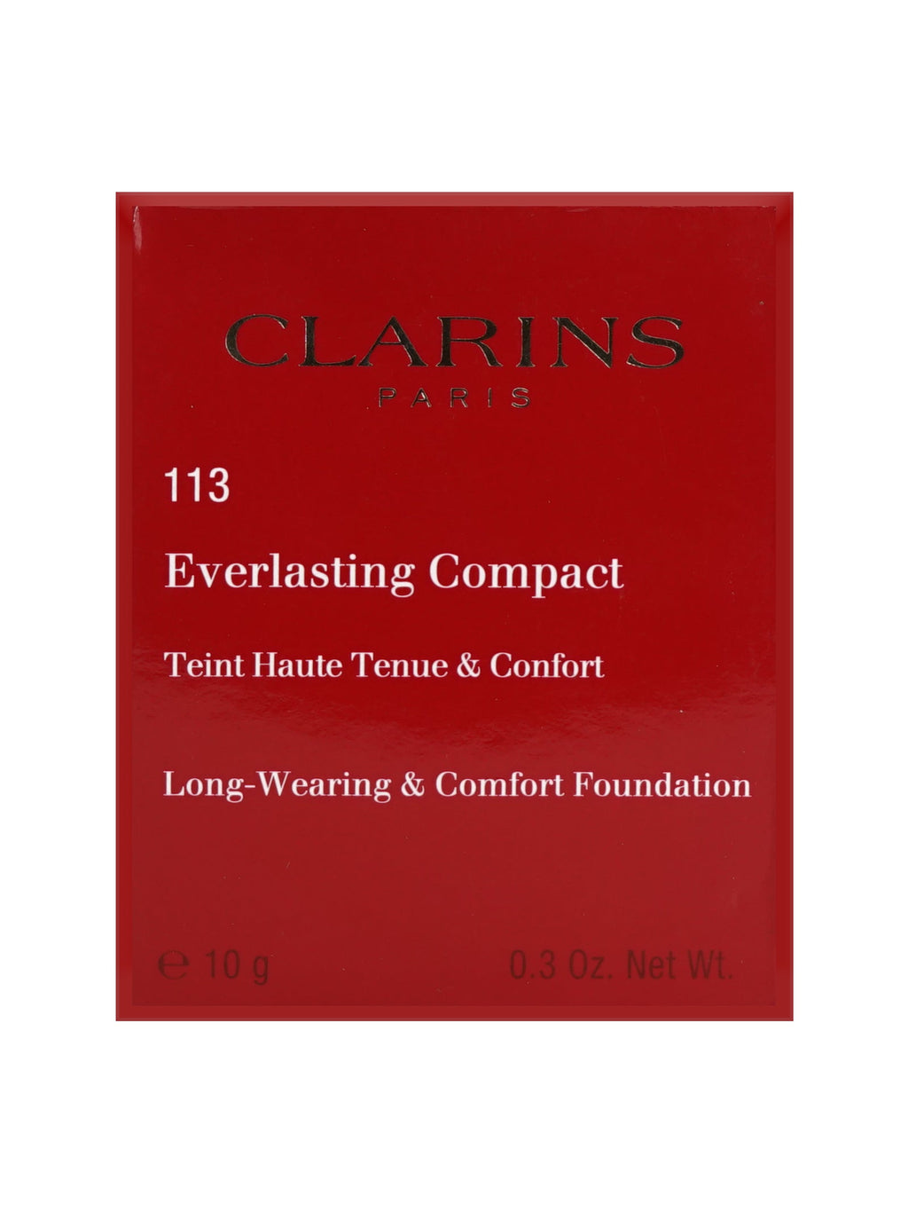 Clarins Everlasting Compact 113 Chestnut Long Wear & Comfort Foundation 0.3 OZ