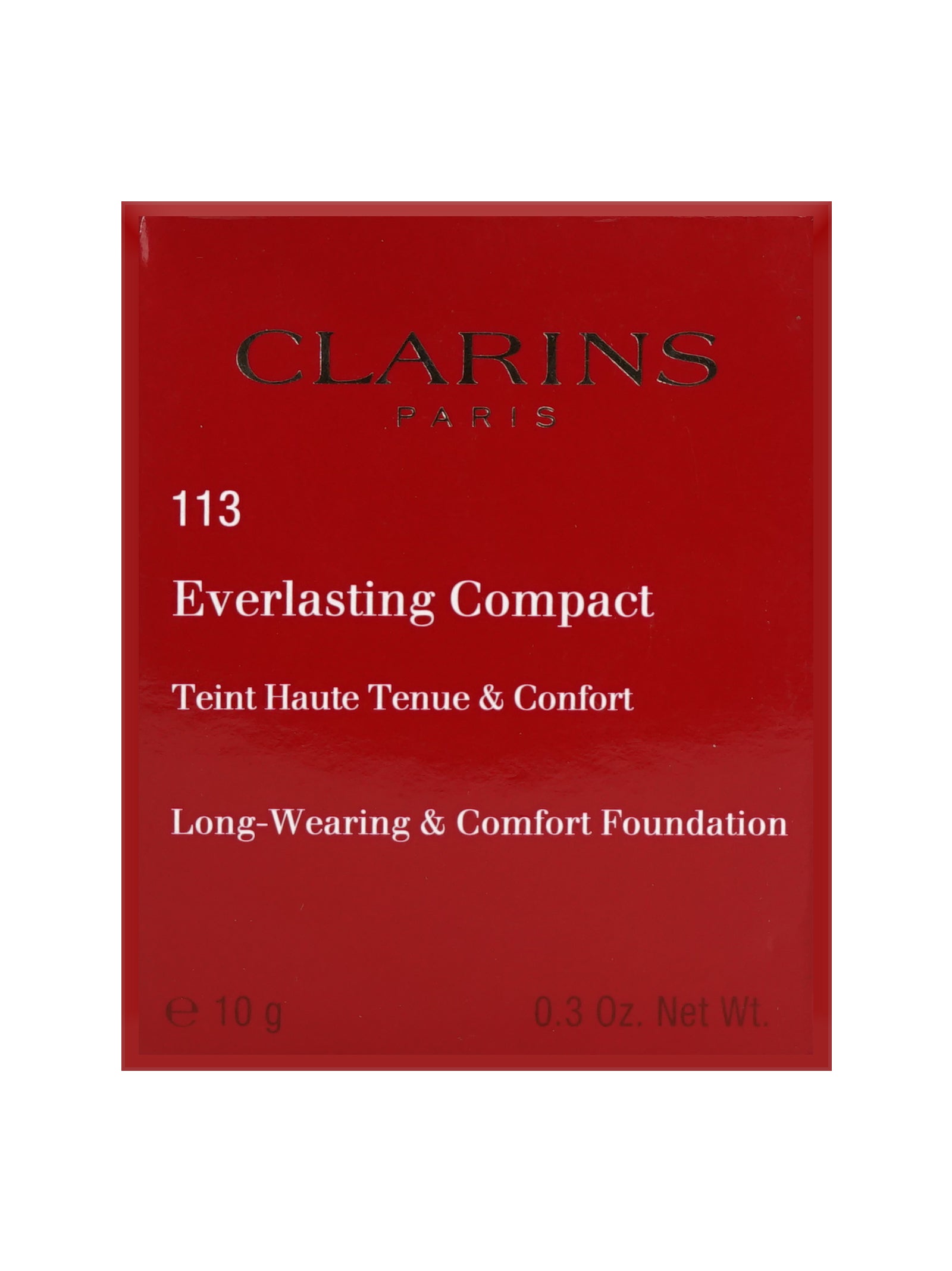 Clarins Everlasting Compact 113 Chestnut Long Wear & Comfort Foundation 0.3 OZ