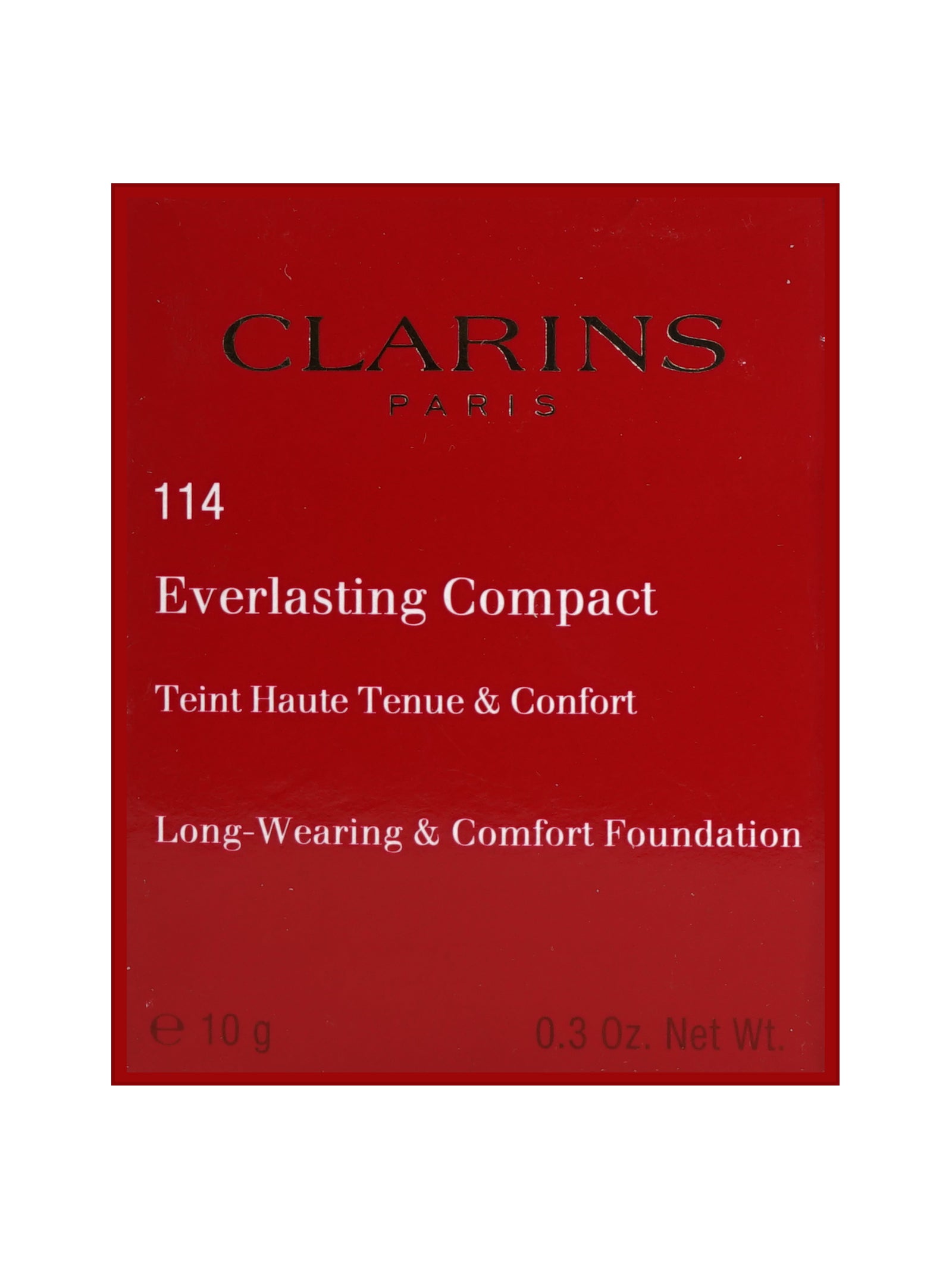 Clarins Everlasting Compact 114 Cappuccino Long Wear & Comfort Foundation 0.3 OZ