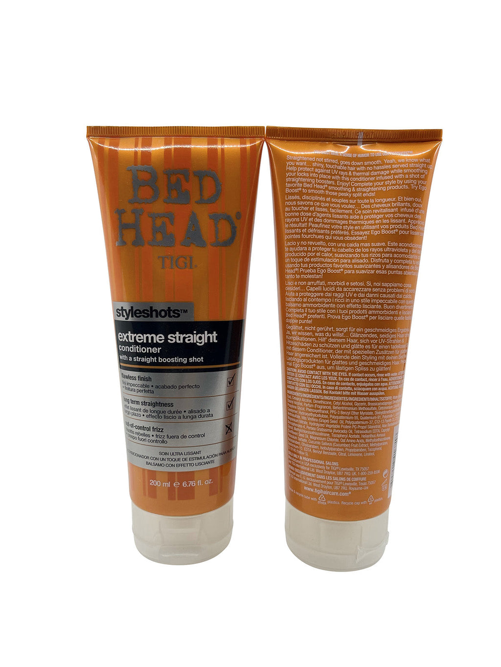 TIGI Bed Head Styleshots Extreme Straight Conditioner 6.76 OZ Set of 2