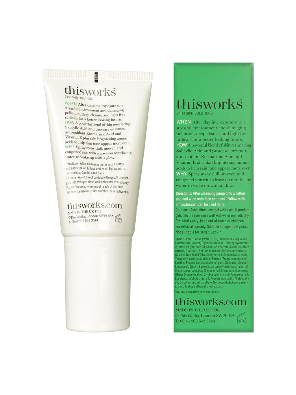 ThisWorks Evening Detox Spray Exfoliant All Skin Types 2 OZ