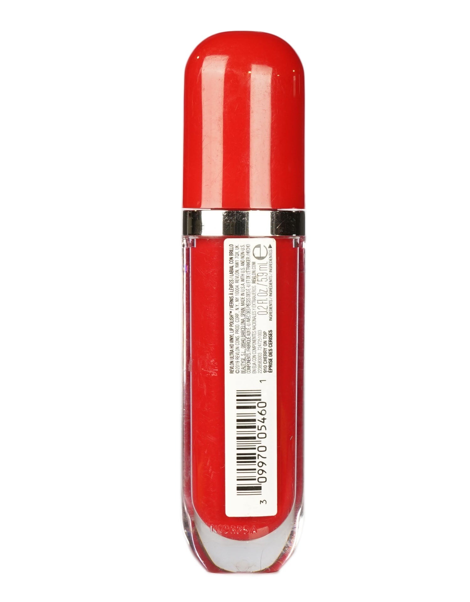 Revlon Ultra HD Vinyl Lip Polish Liquid Lipstick 910 Cherry on Top 0.2 OZ
